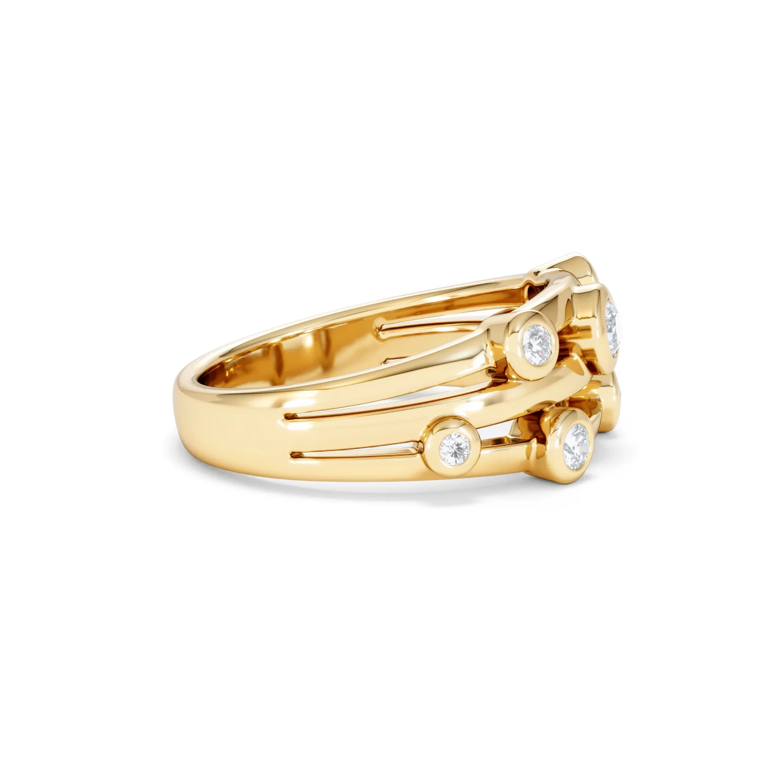 Lab Diamond Rain Drop Ring 0.25ct in 18K Gold Vermeil - Image 27