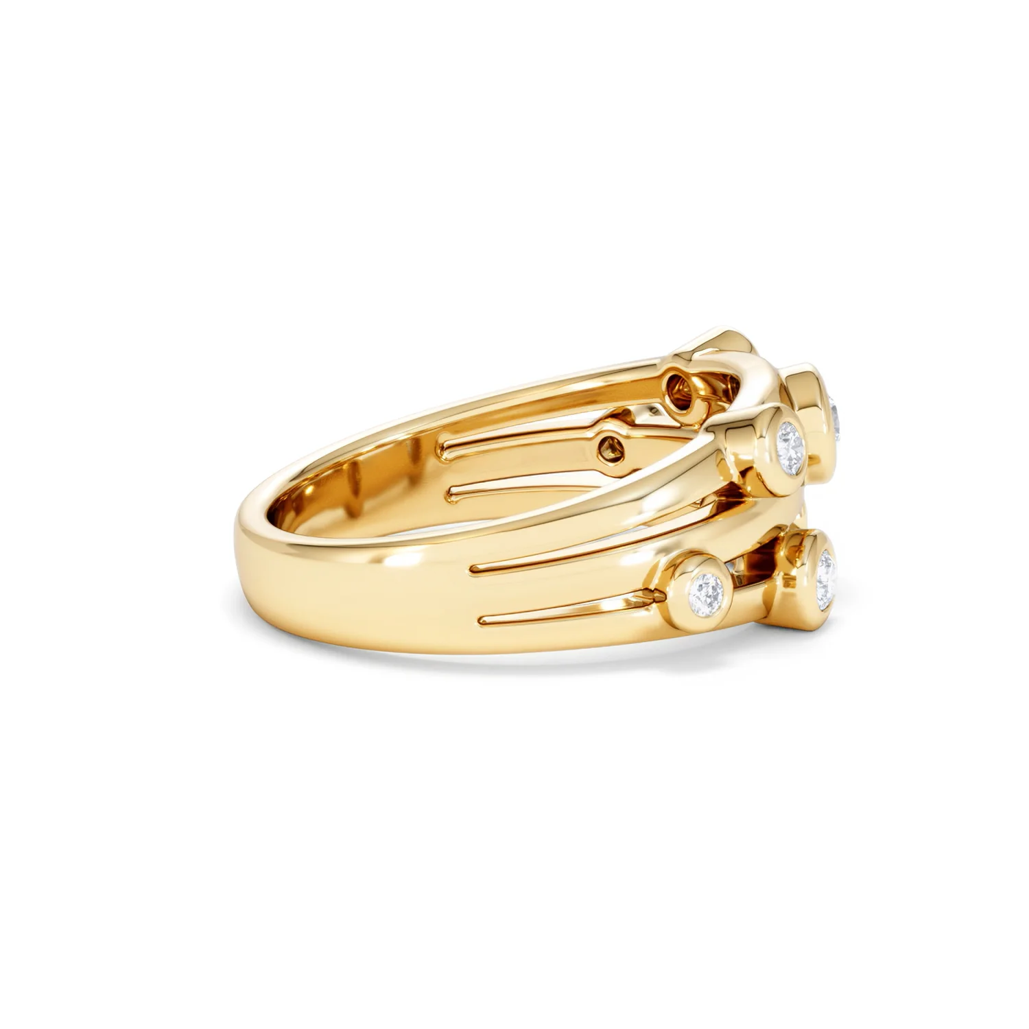 Lab Diamond Rain Drop Ring 0.25ct in 18K Gold Vermeil - Image 31