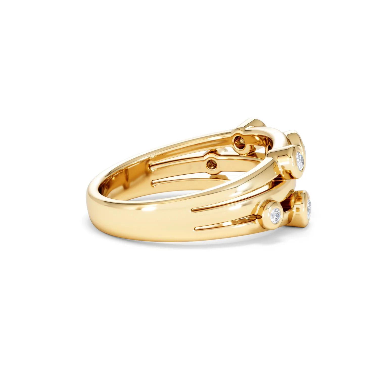 Lab Diamond Rain Drop Ring 0.25ct in 18K Gold Vermeil - Image 33