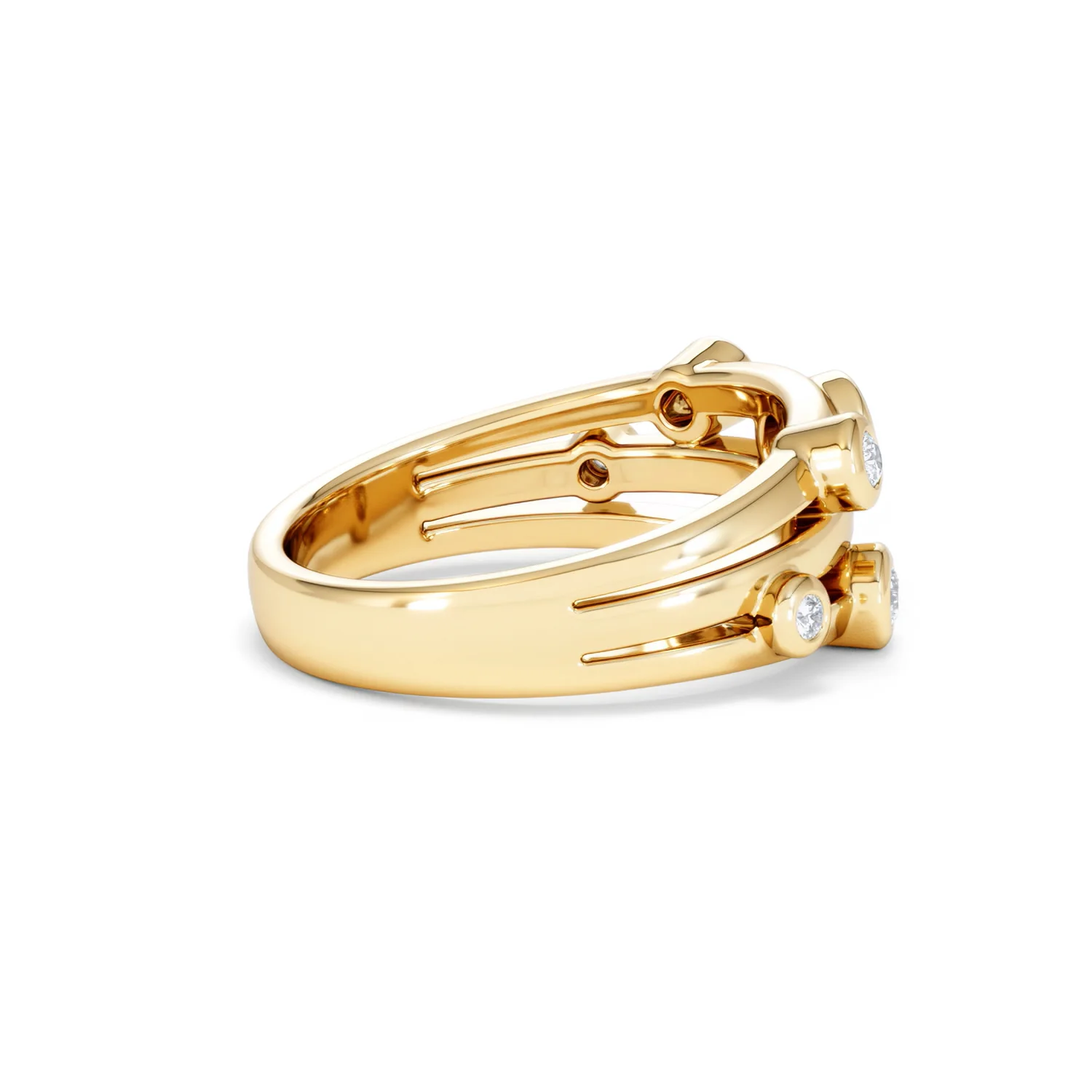 Lab Diamond Rain Drop Ring 0.25ct in 18K Gold Vermeil - Image 34