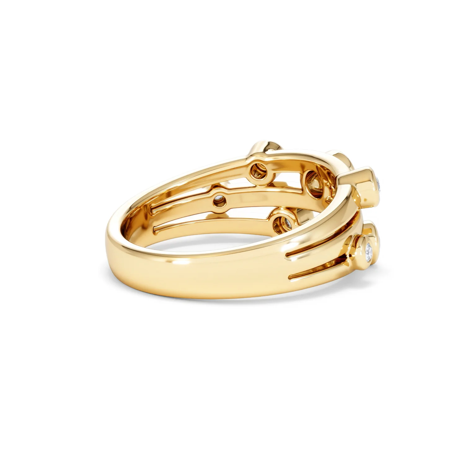 Lab Diamond Rain Drop Ring 0.25ct in 18K Gold Vermeil - Image 38