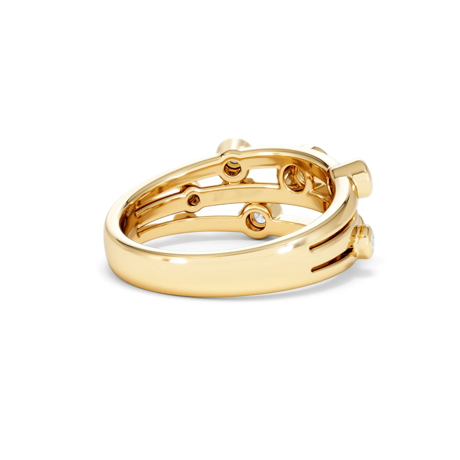Lab Diamond Rain Drop Ring 0.25ct in 18K Gold Vermeil - Image 41
