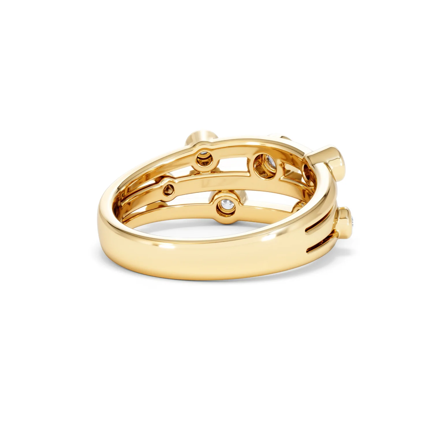 Lab Diamond Rain Drop Ring 0.25ct in 18K Gold Vermeil - Image 43