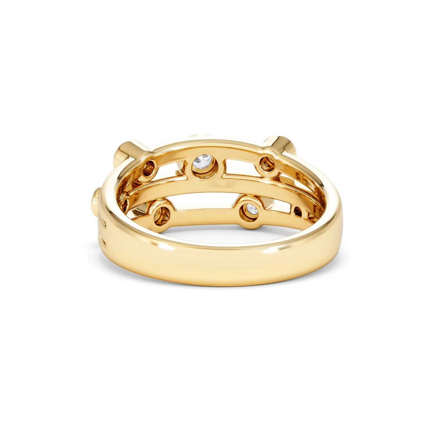 Lab Diamond Rain Drop Ring 0.25ct in 18K Gold Vermeil - Image 52