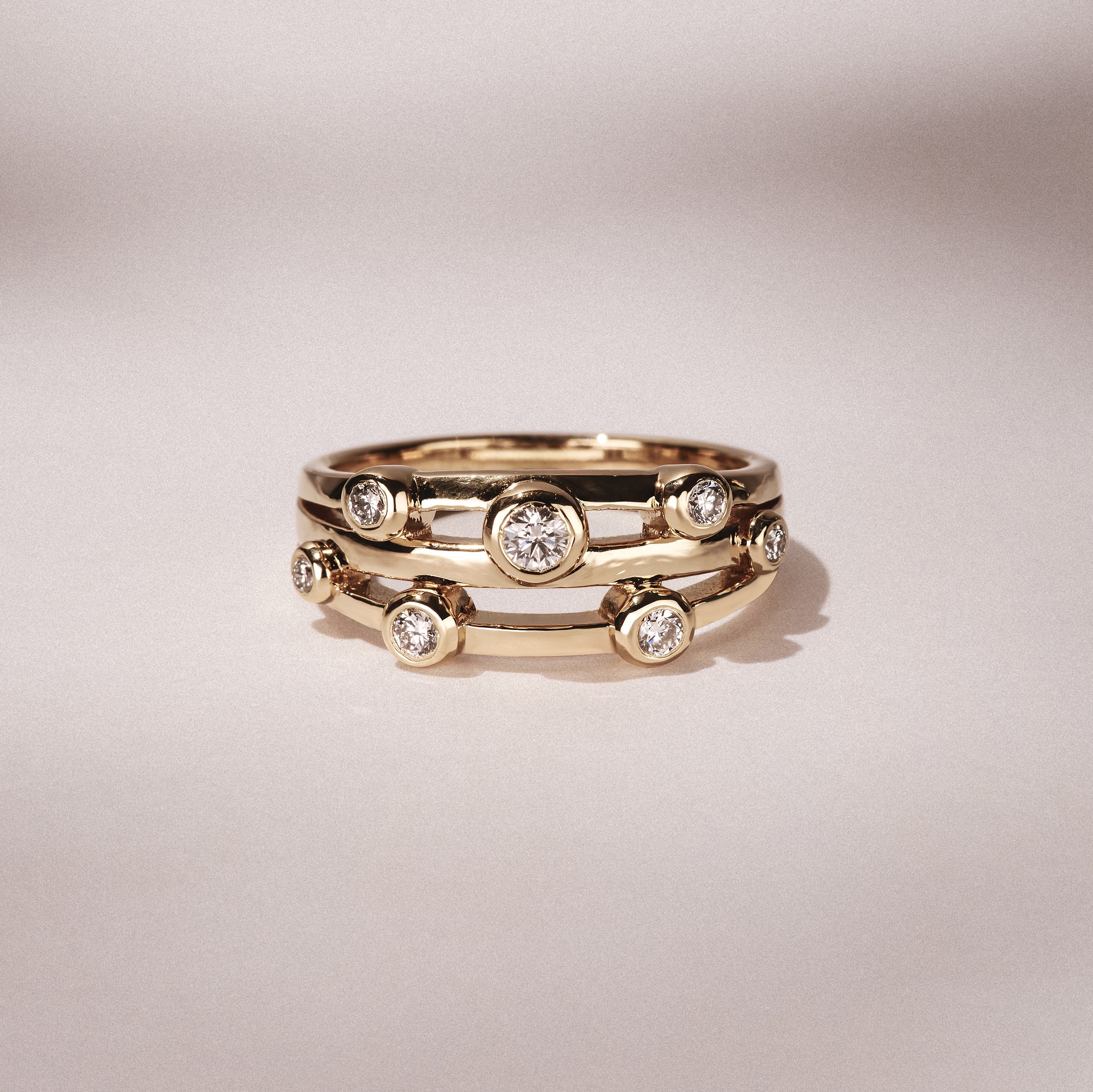 Lab Diamond Rain Drop Ring 0.25ct in 18K Gold Vermeil - Image 6