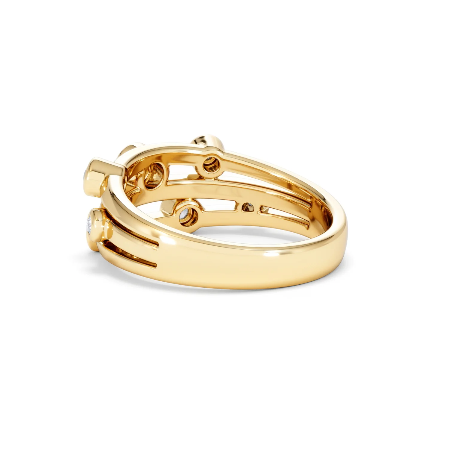 Lab Diamond Rain Drop Ring 0.25ct in 18K Gold Vermeil - Image 60