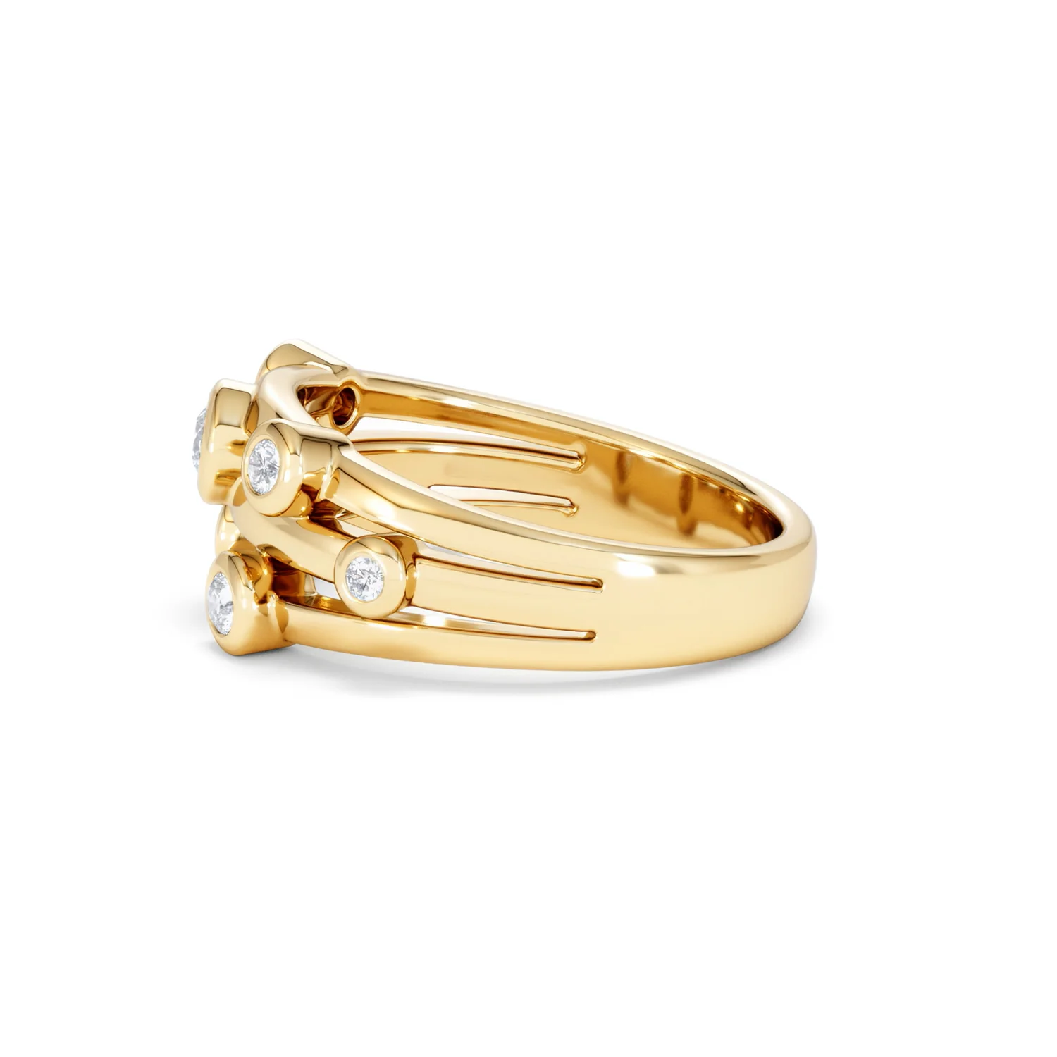 Lab Diamond Rain Drop Ring 0.25ct in 18K Gold Vermeil - Image 70
