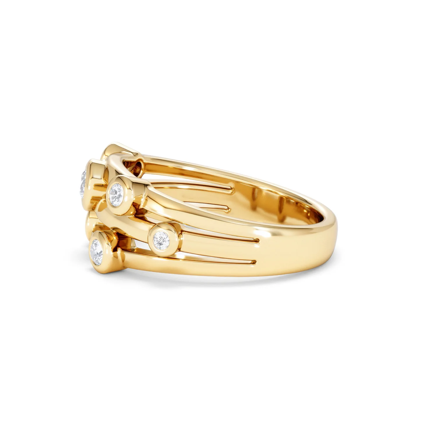 Lab Diamond Rain Drop Ring 0.25ct in 18K Gold Vermeil - Image 71