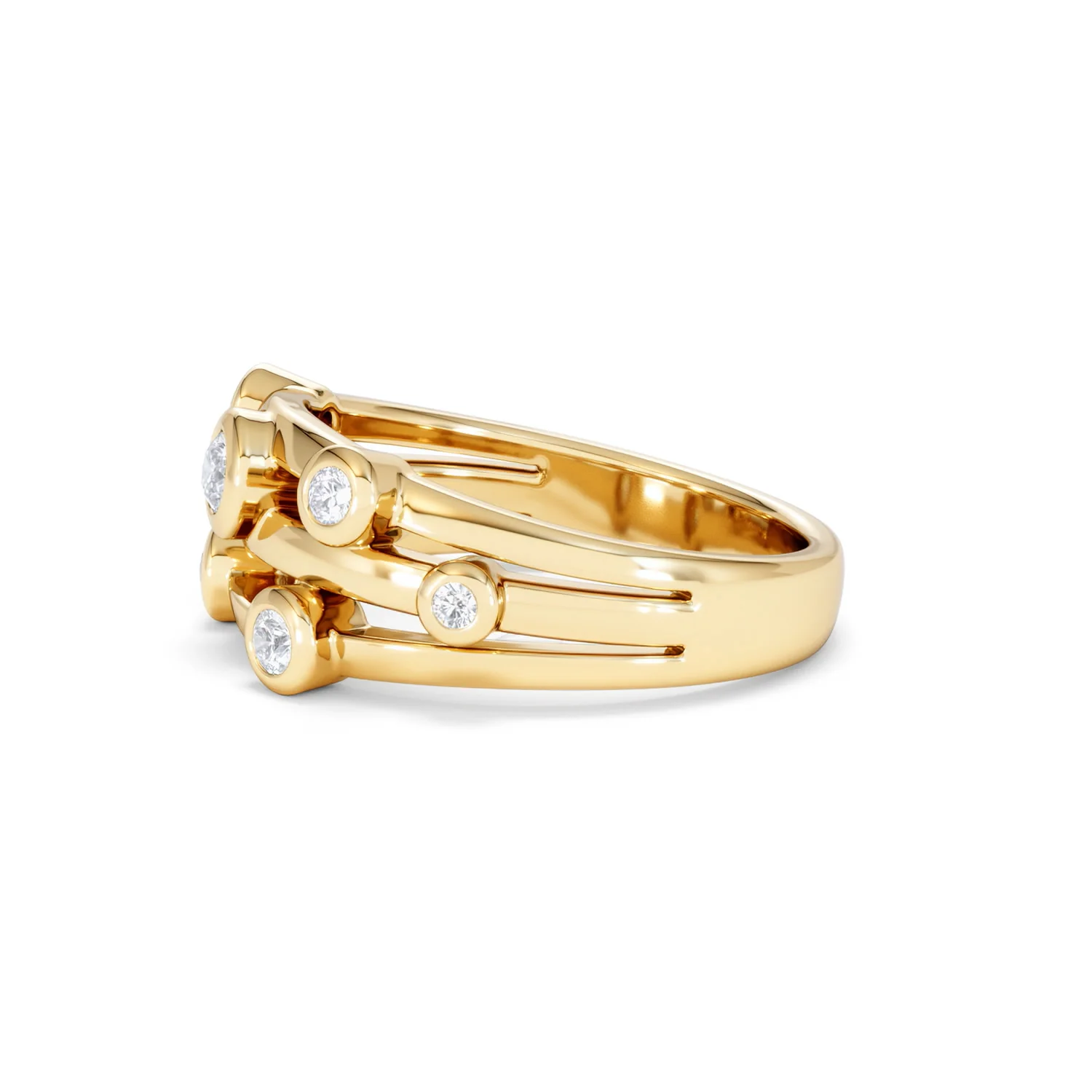 Lab Diamond Rain Drop Ring 0.25ct in 18K Gold Vermeil - Image 73