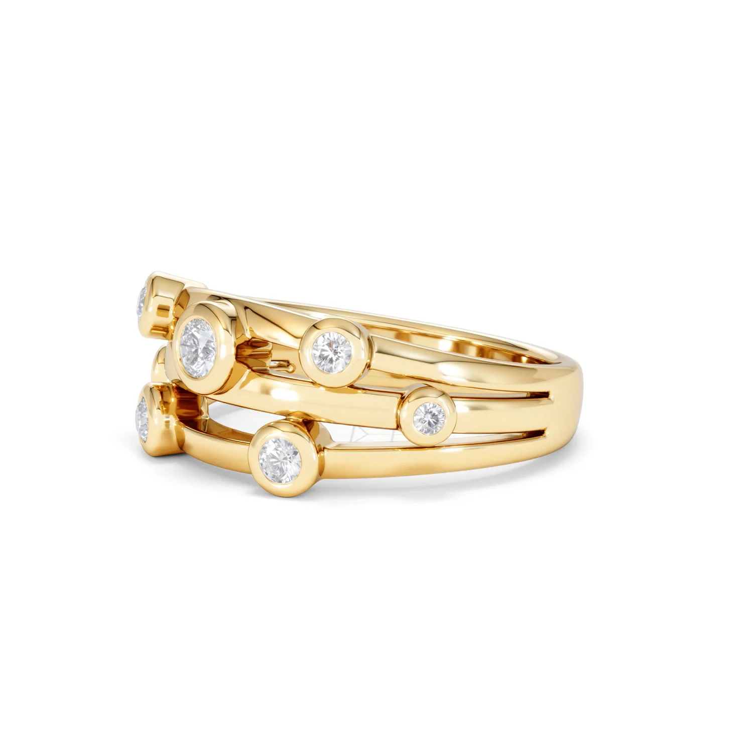 Lab Diamond Rain Drop Ring 0.25ct in 18K Gold Vermeil - Image 79