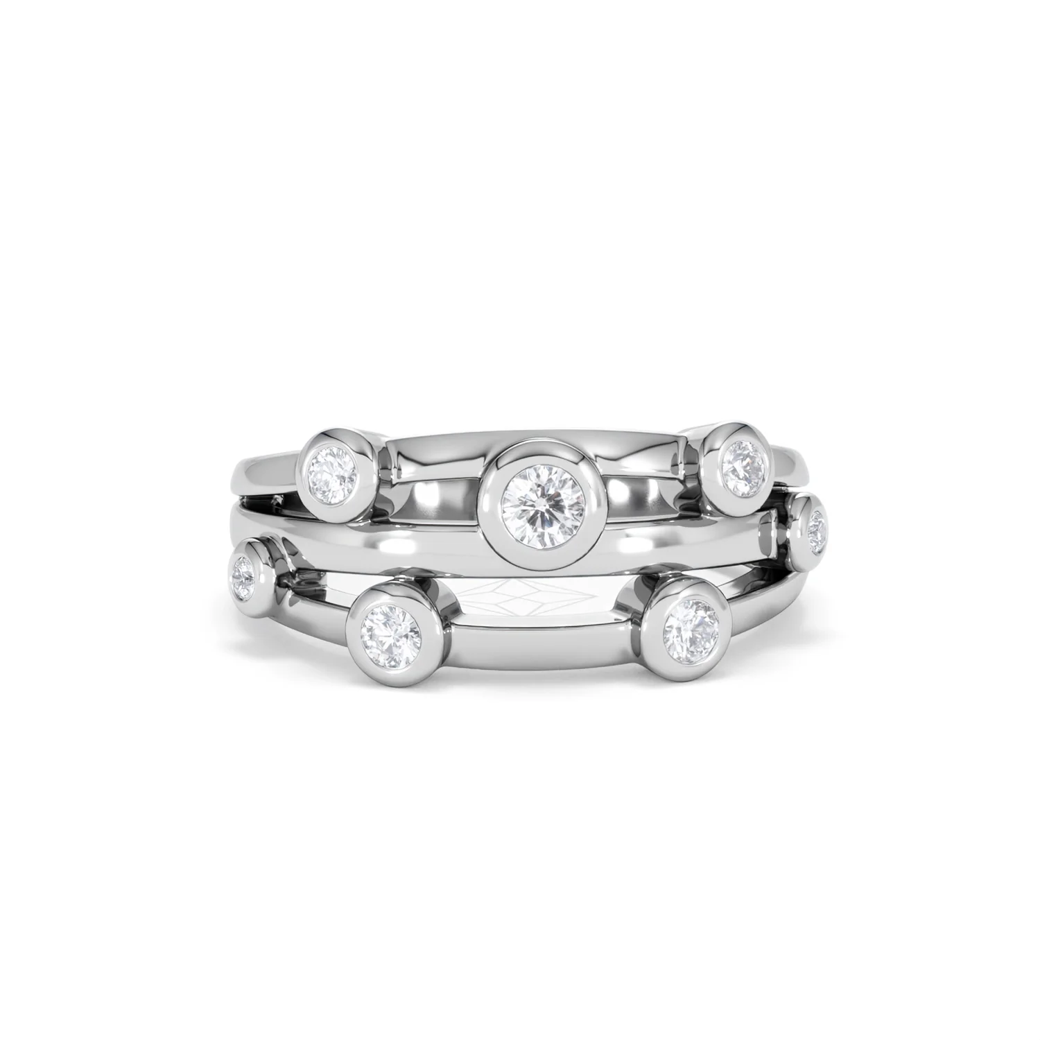 Lab Diamond Rain Drop Ring 0.25ct in 925 Silver - Image 10