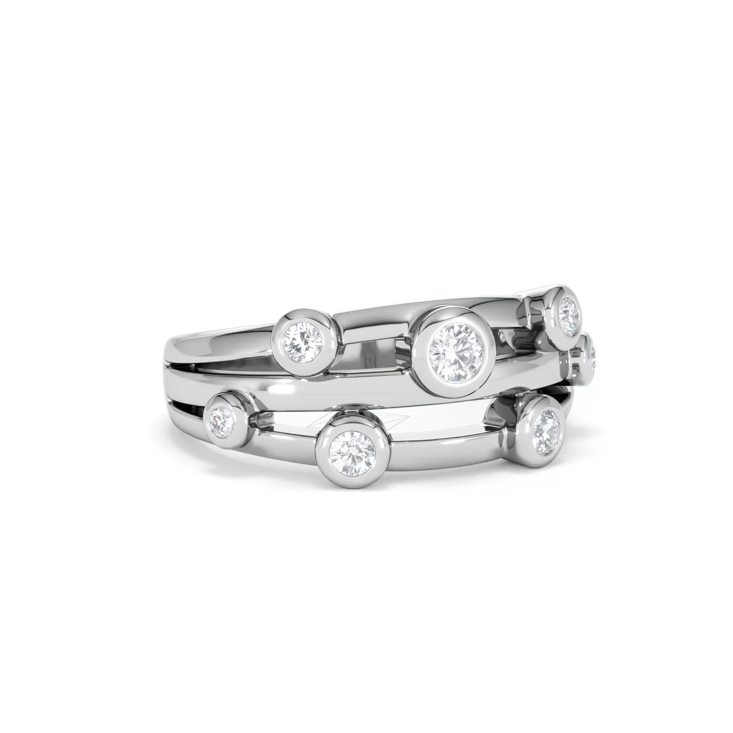 Lab Diamond Rain Drop Ring 0.25ct in 925 Silver - Image 14