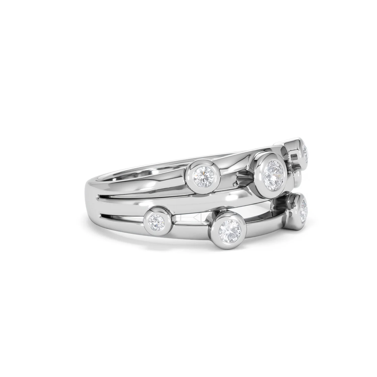 Lab Diamond Rain Drop Ring 0.25ct in 925 Silver - Image 19