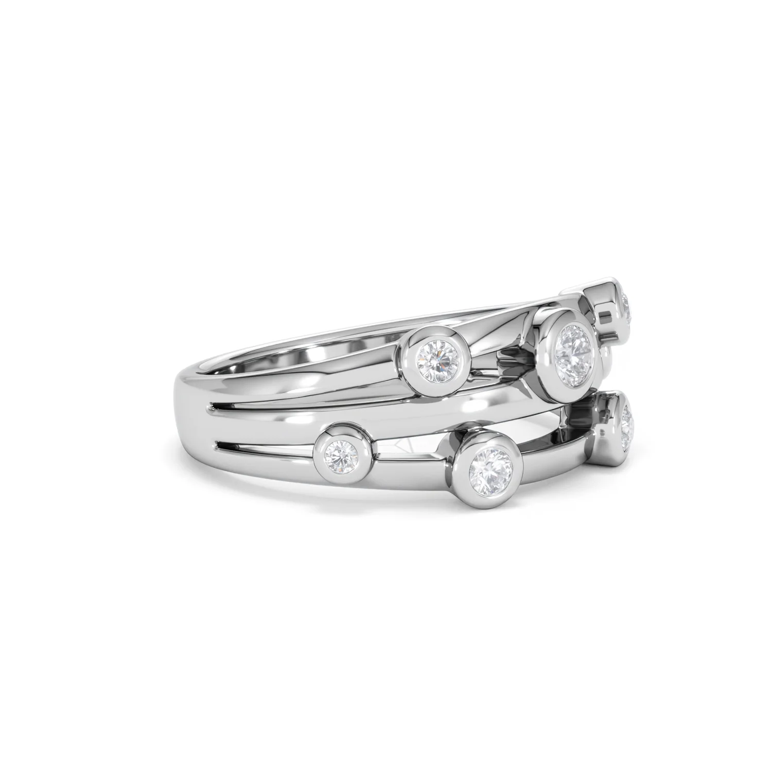 Lab Diamond Rain Drop Ring 0.25ct in 925 Silver - Image 20