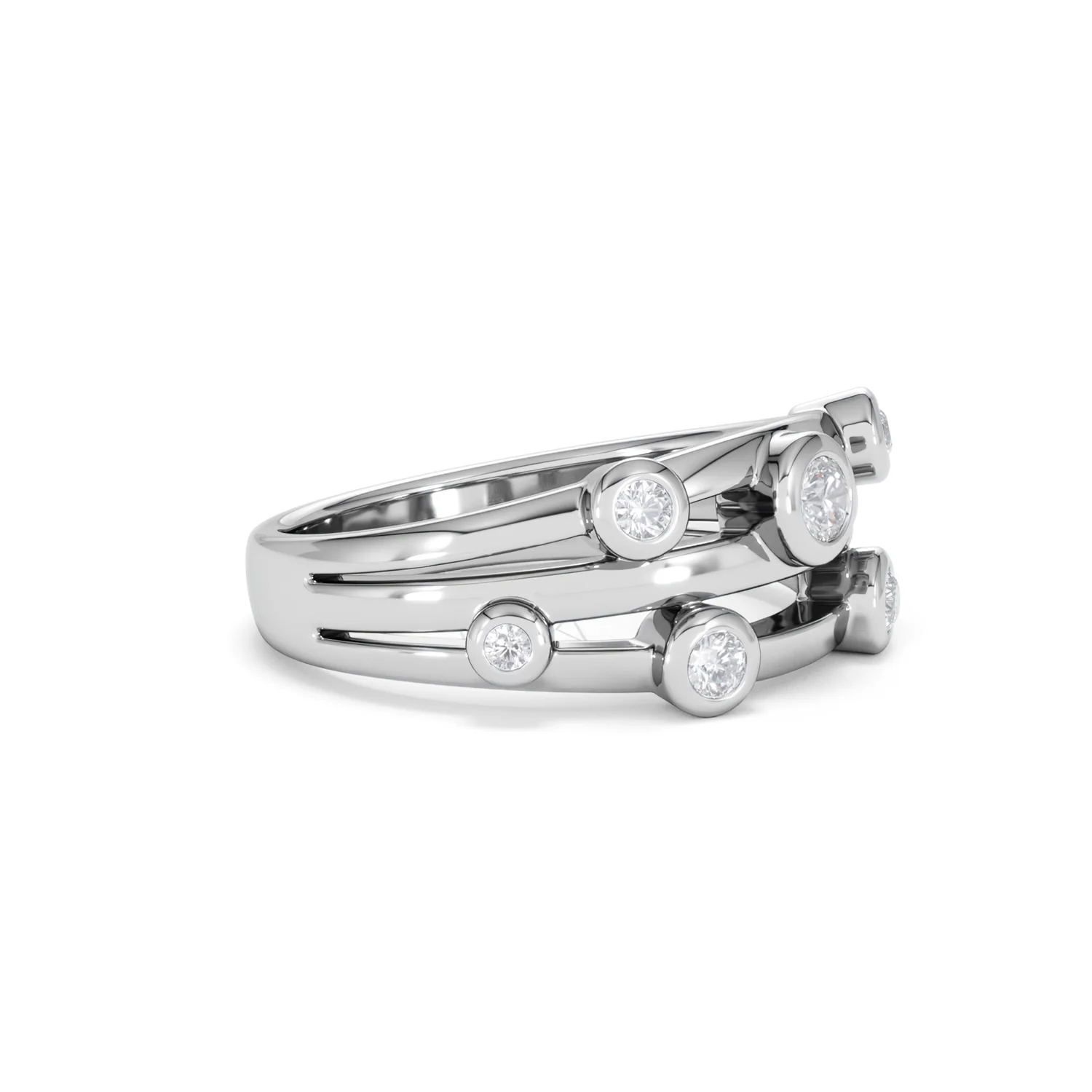 Lab Diamond Rain Drop Ring 0.25ct in 925 Silver - Image 21