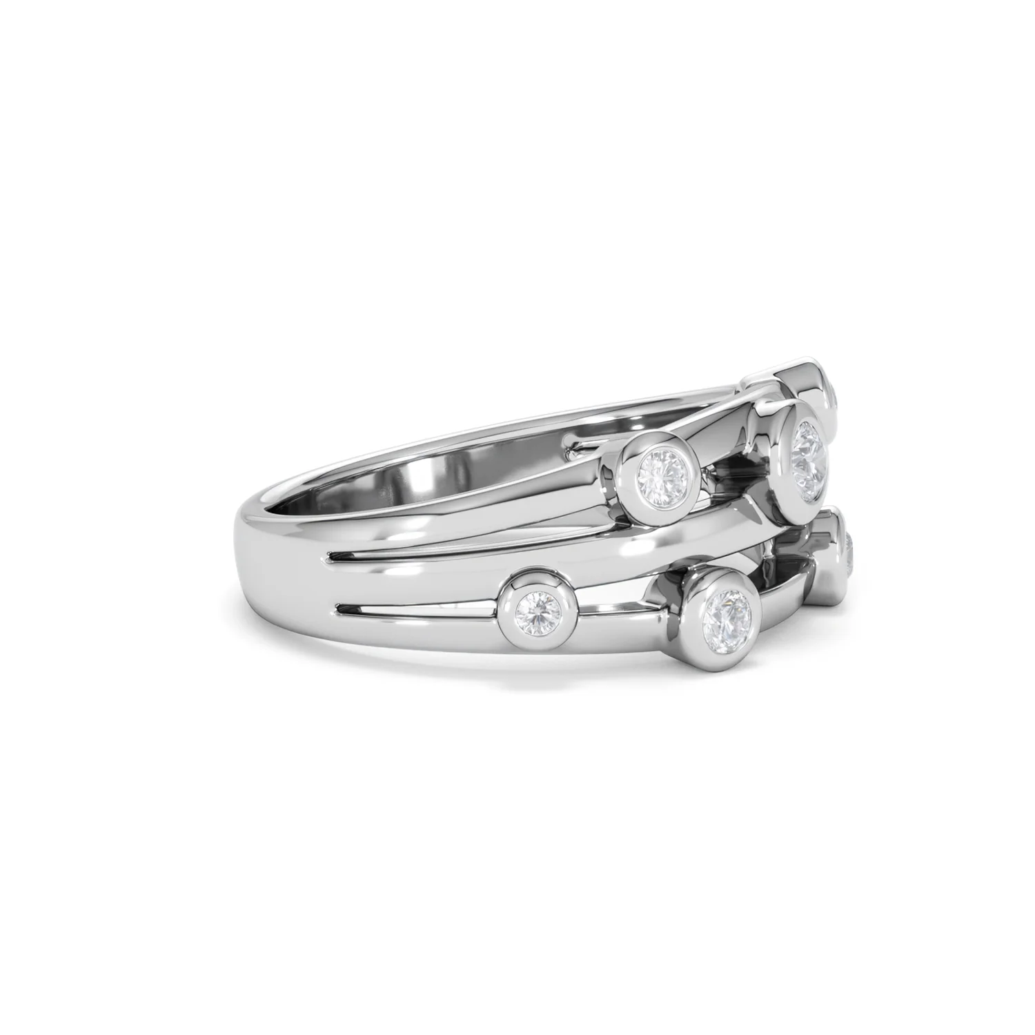 Lab Diamond Rain Drop Ring 0.25ct in 925 Silver - Image 23