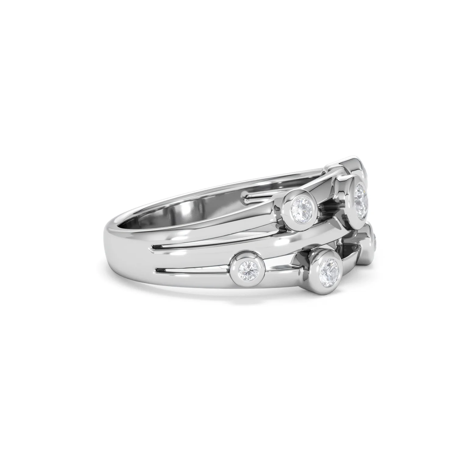 Lab Diamond Rain Drop Ring 0.25ct in 925 Silver - Image 24