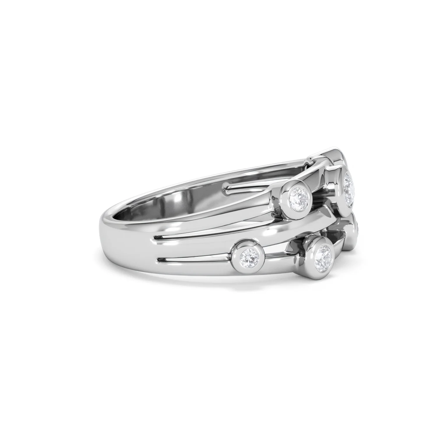 Lab Diamond Rain Drop Ring 0.25ct in 925 Silver - Image 25