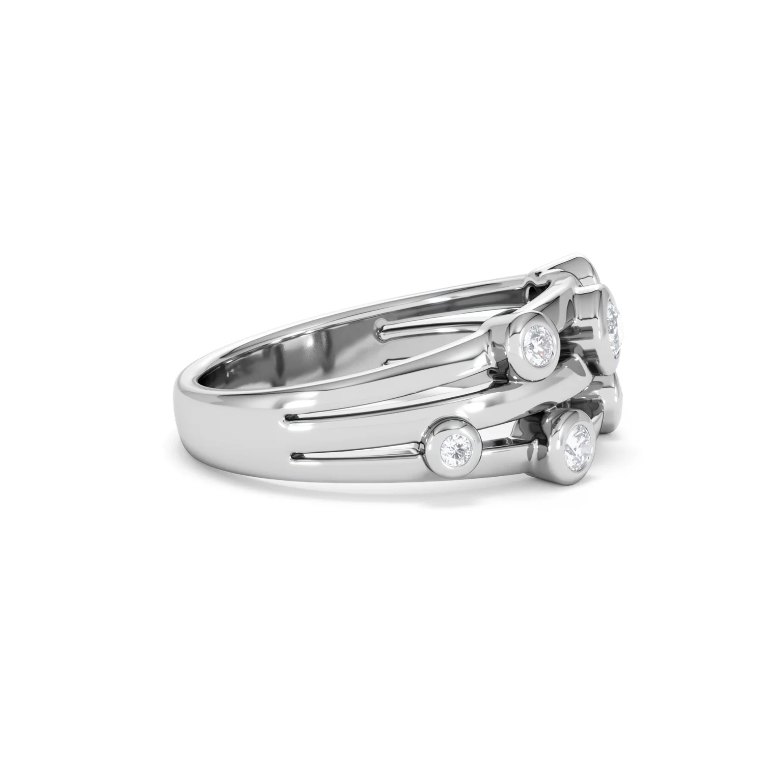 Lab Diamond Rain Drop Ring 0.25ct in 925 Silver - Image 26
