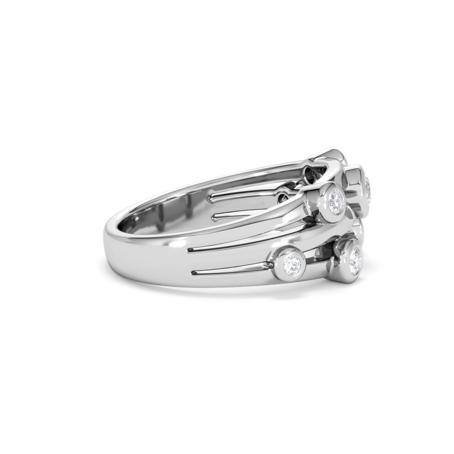 Lab Diamond Rain Drop Ring 0.25ct in 925 Silver - Image 28