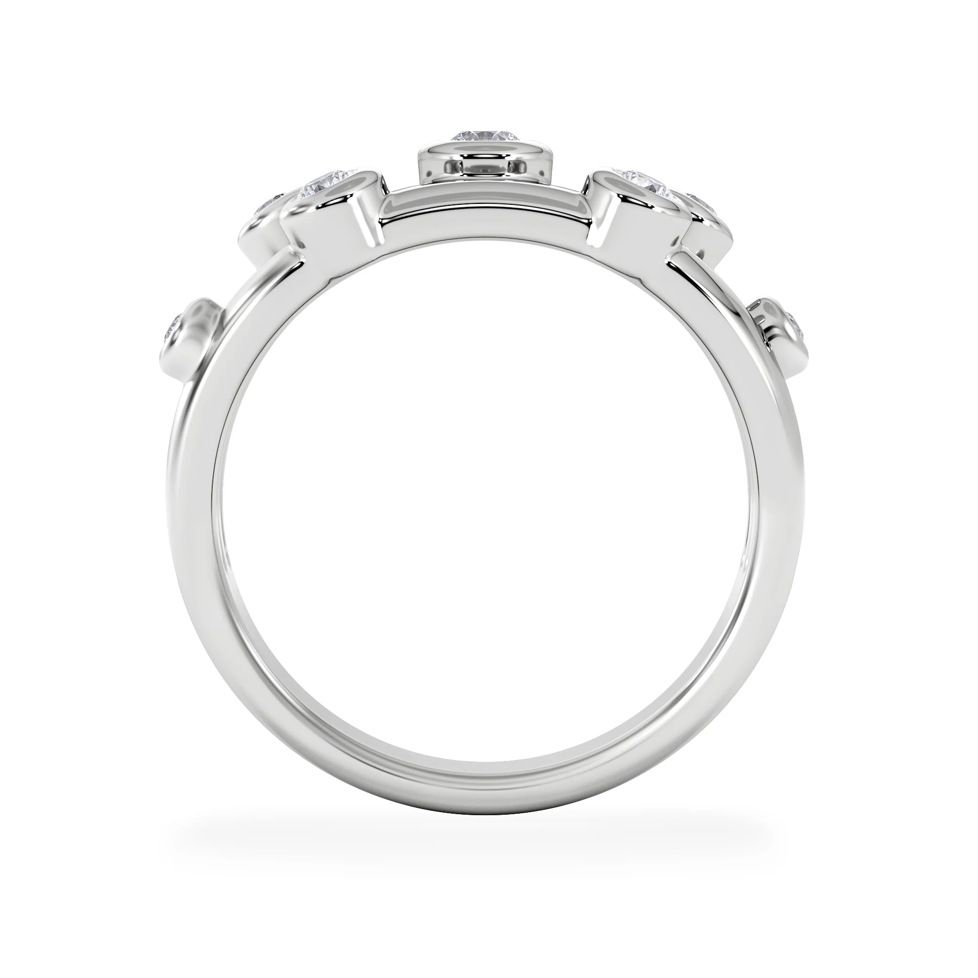 Lab Diamond Rain Drop Ring 0.25ct in 925 Silver - Image 6