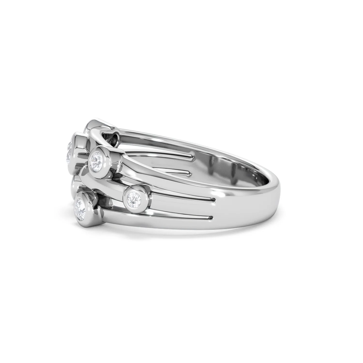 Lab Diamond Rain Drop Ring 0.25ct in 925 Silver - Image 70