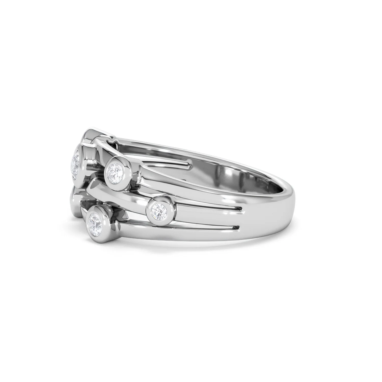 Lab Diamond Rain Drop Ring 0.25ct in 925 Silver - Image 72