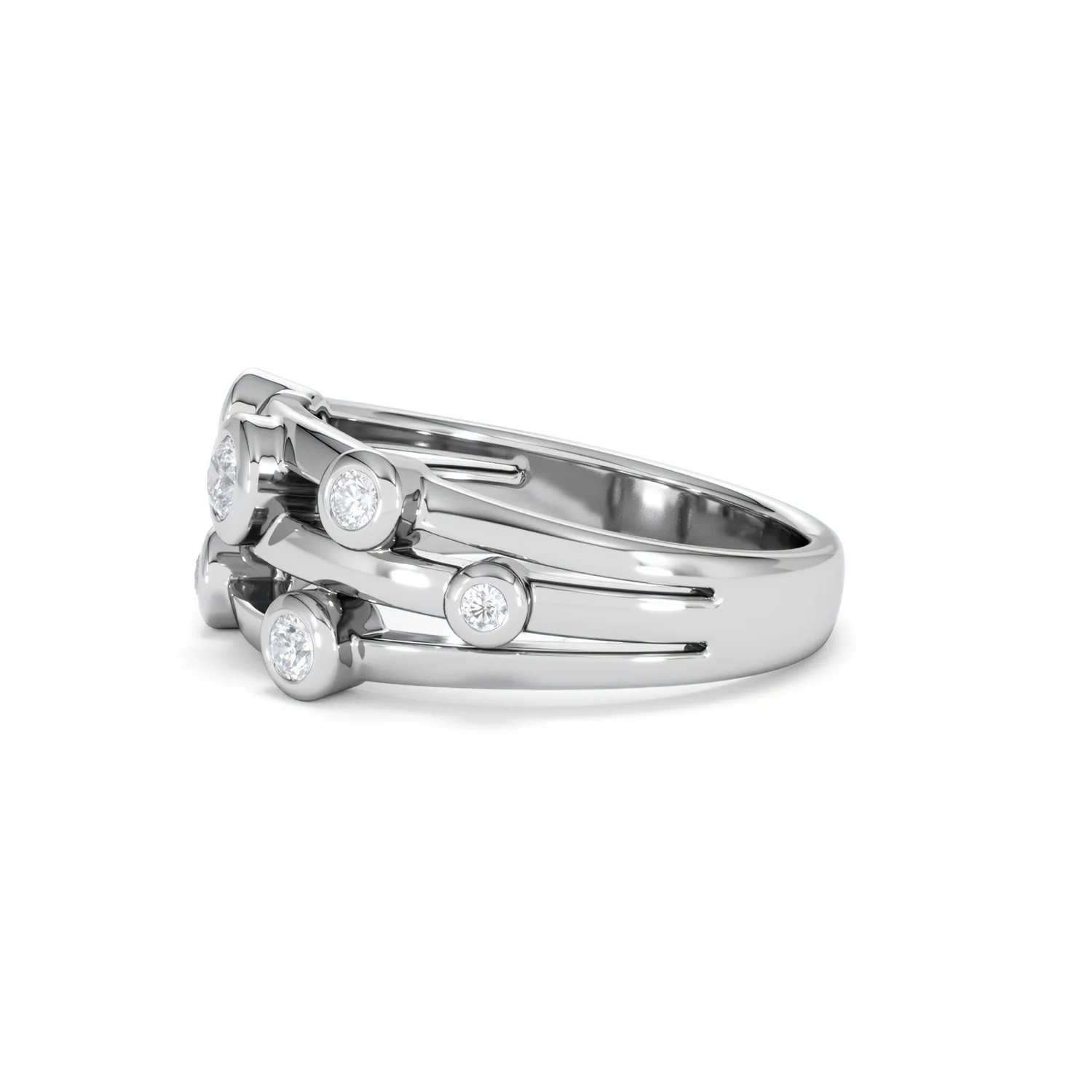 Lab Diamond Rain Drop Ring 0.25ct in 925 Silver - Image 73