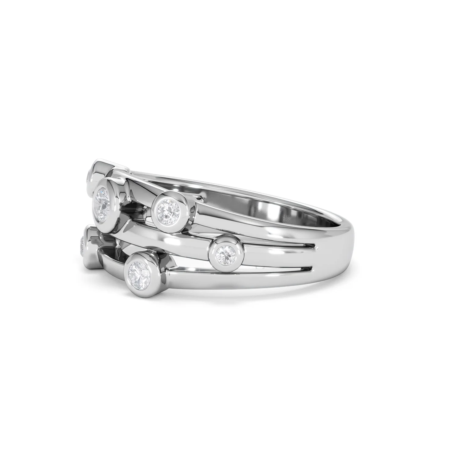Lab Diamond Rain Drop Ring 0.25ct in 925 Silver - Image 75