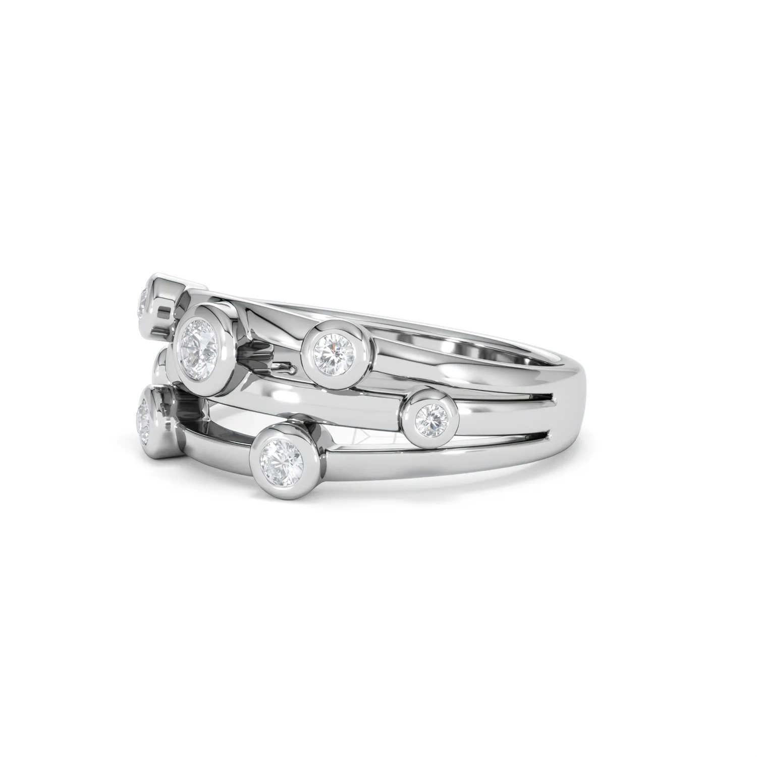 Lab Diamond Rain Drop Ring 0.25ct in 925 Silver - Image 78