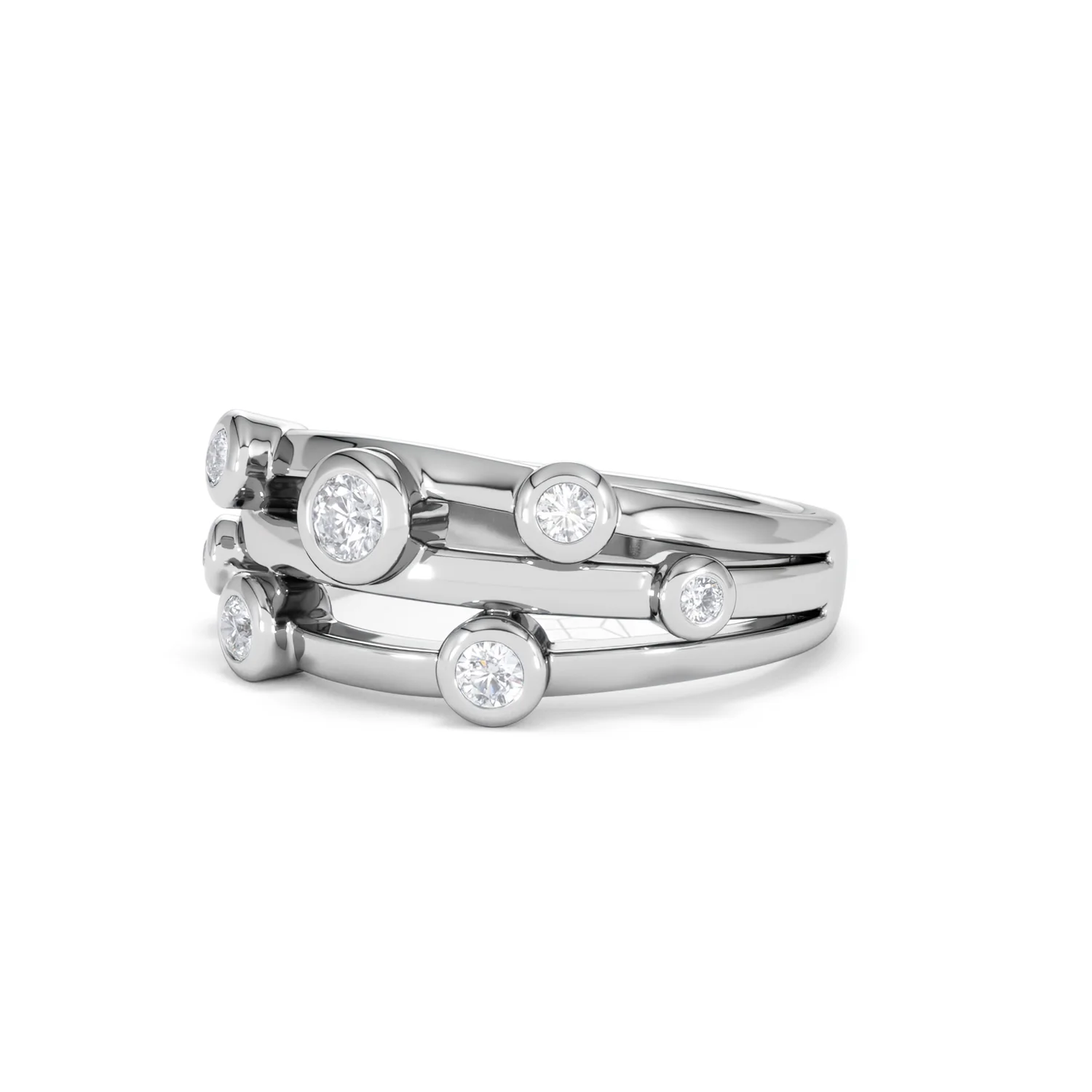 Lab Diamond Rain Drop Ring 0.25ct in 925 Silver - Image 81