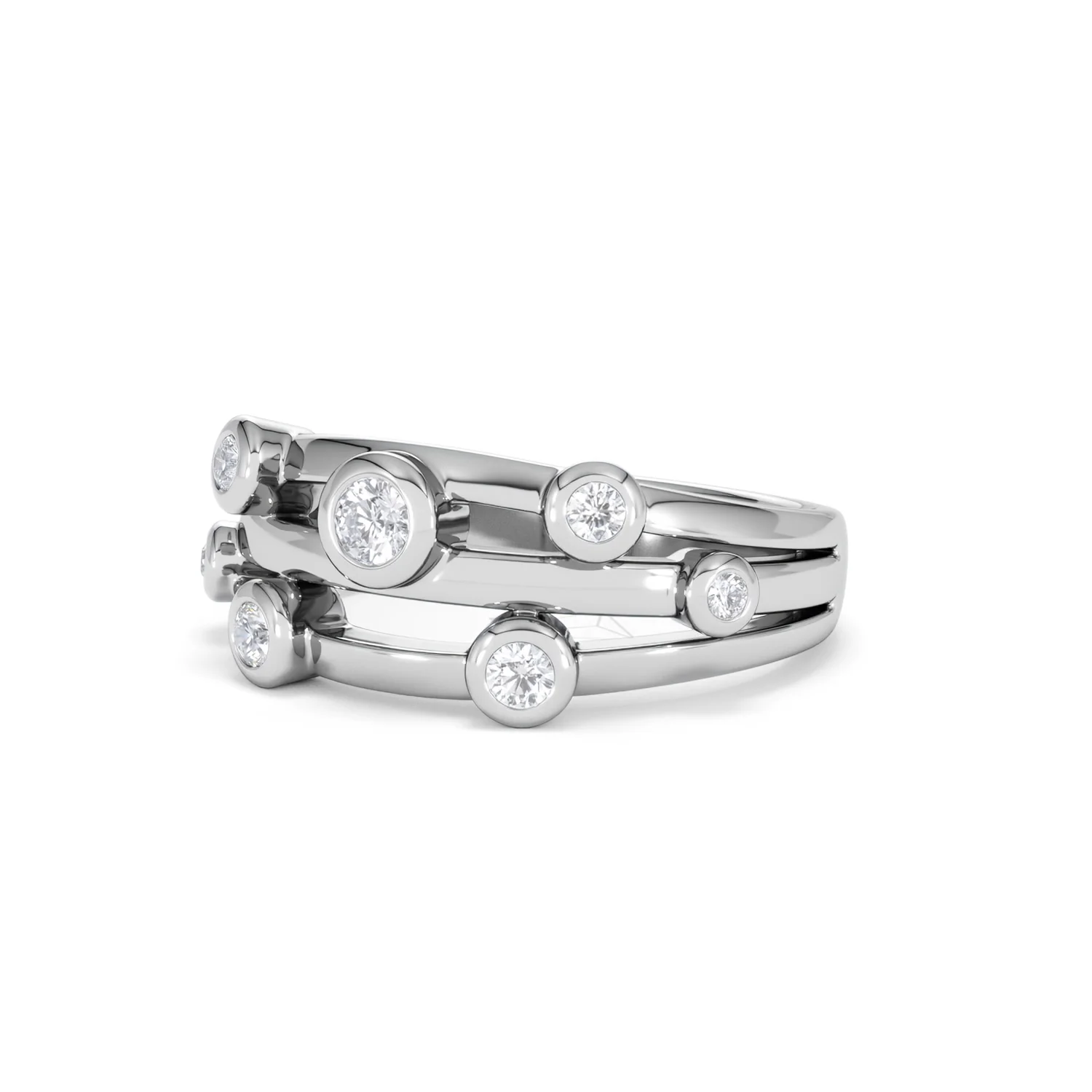 Lab Diamond Rain Drop Ring 0.25ct in 925 Silver - Image 82