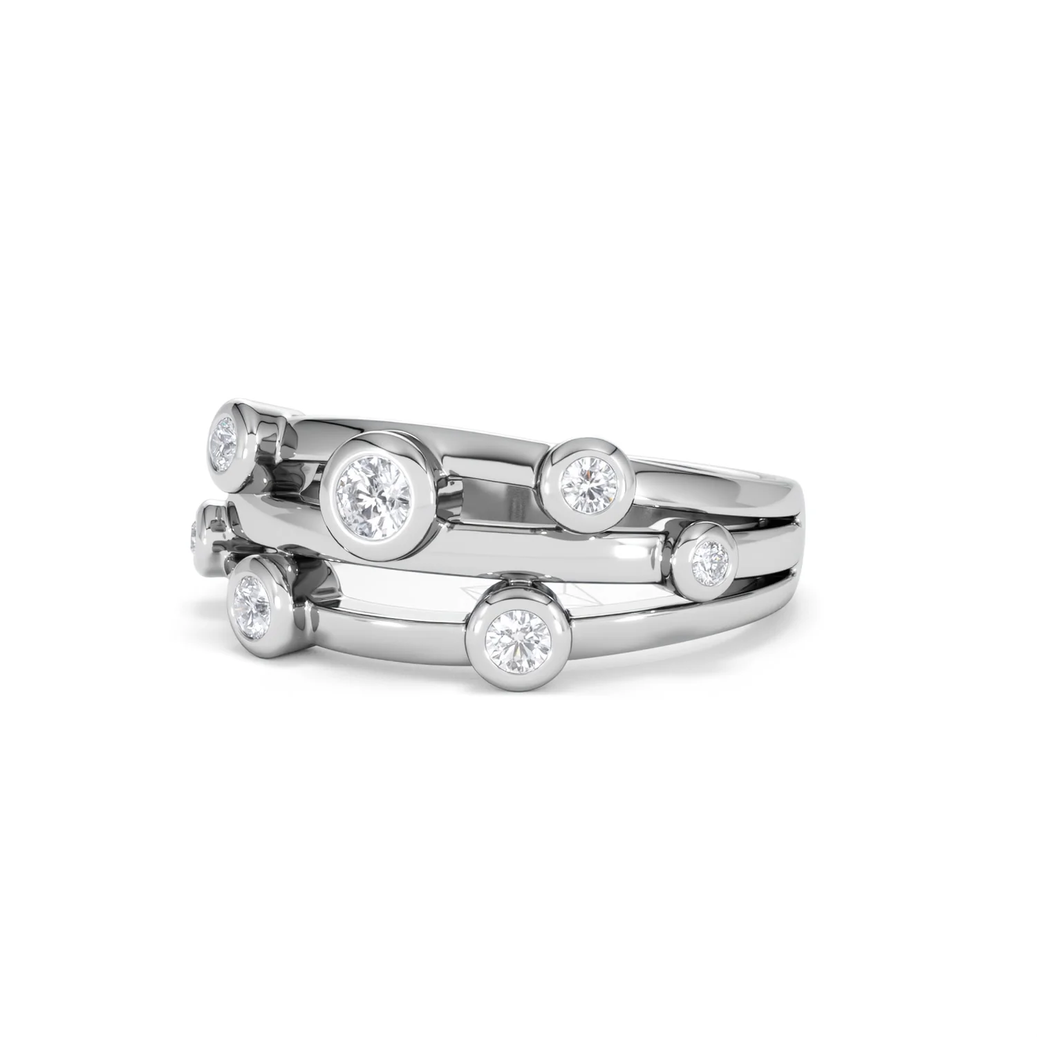 Lab Diamond Rain Drop Ring 0.25ct in 925 Silver - Image 83