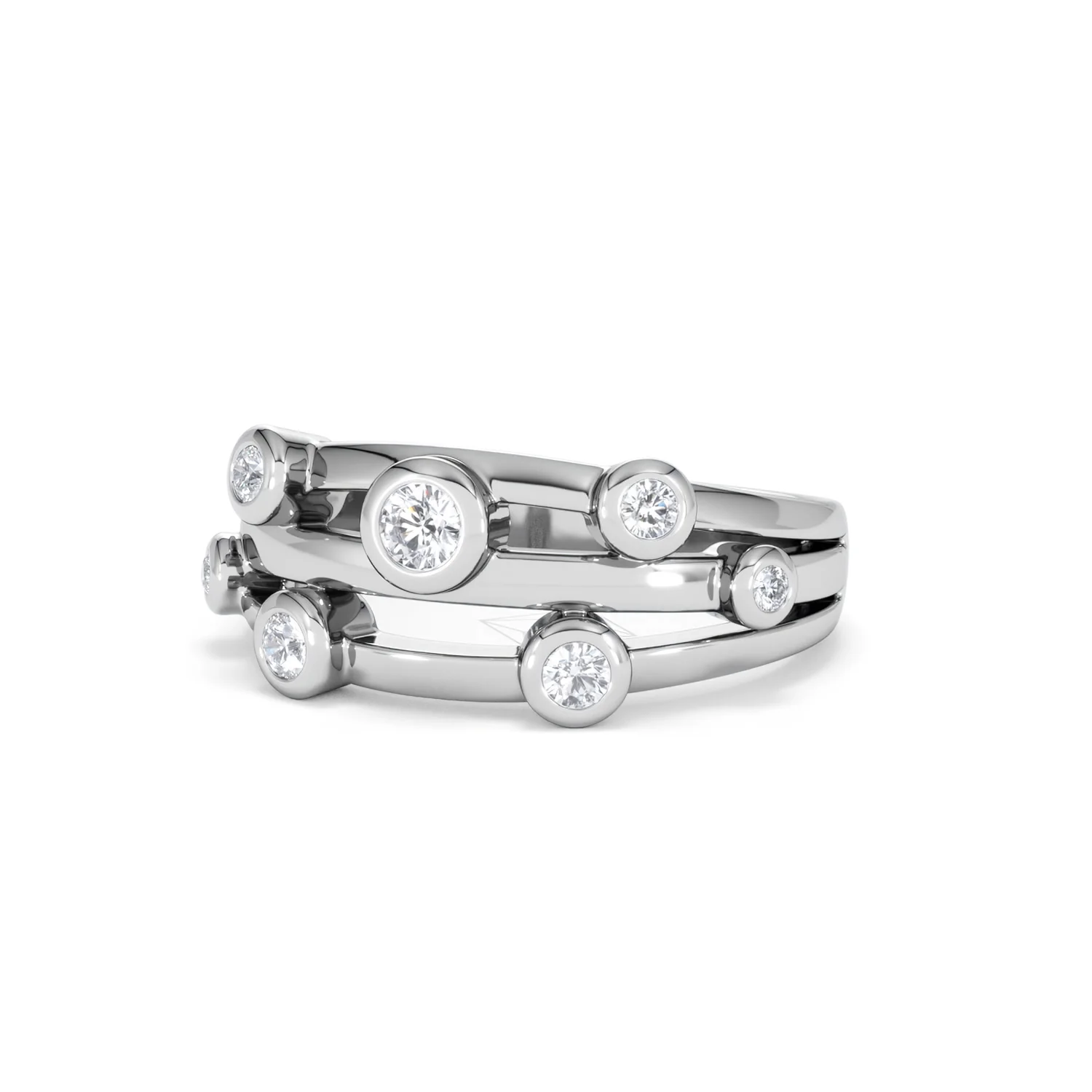 Lab Diamond Rain Drop Ring 0.25ct in 925 Silver - Image 84