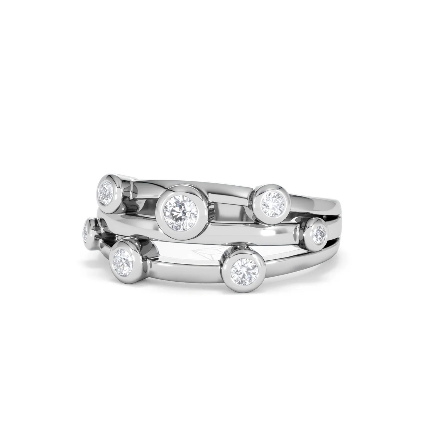 Lab Diamond Rain Drop Ring 0.25ct in 925 Silver - Image 85