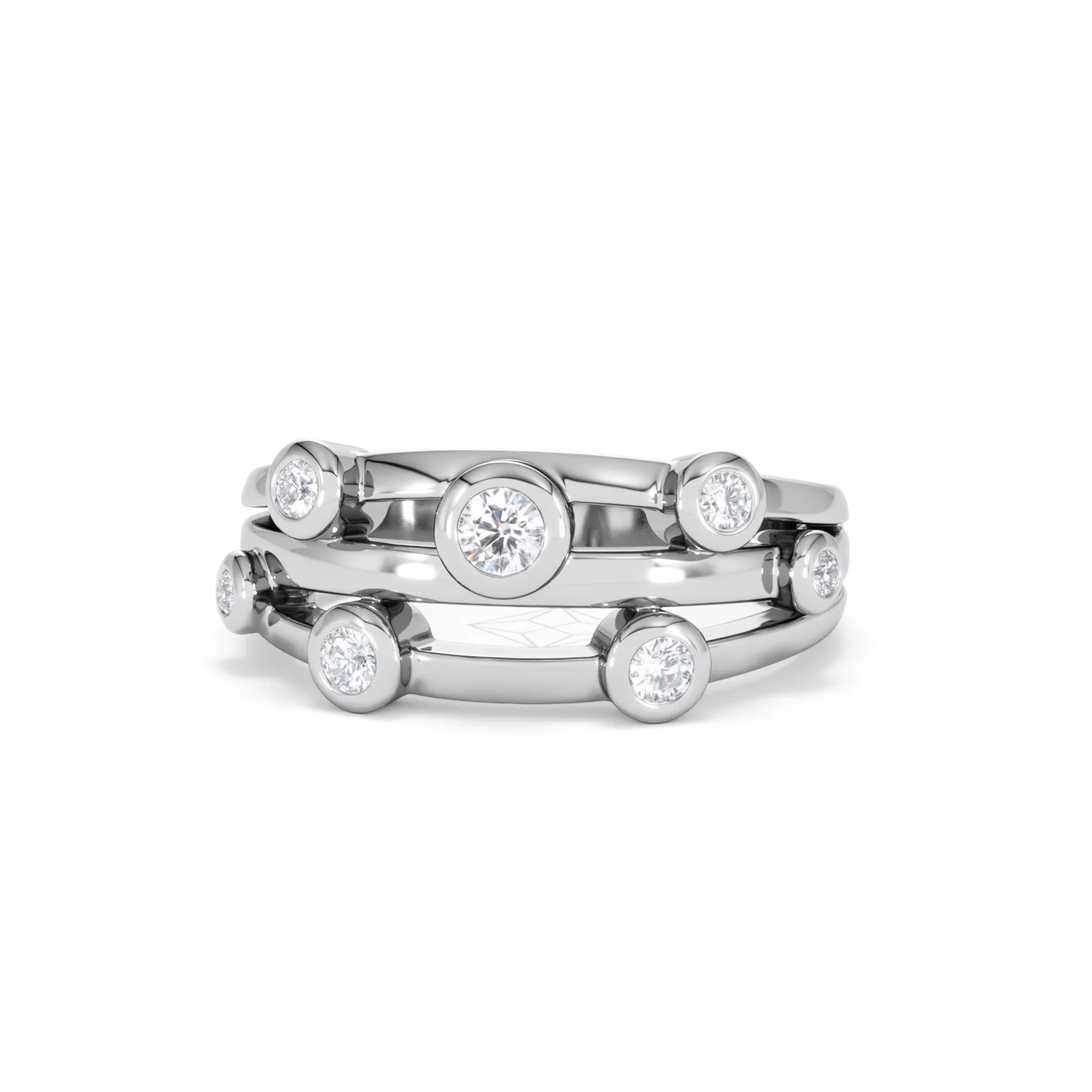 Lab Diamond Rain Drop Ring 0.25ct in 925 Silver - Image 87