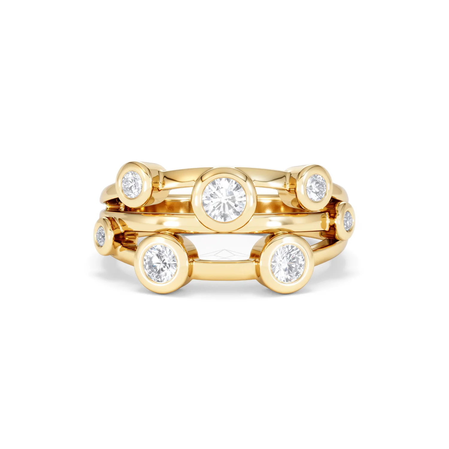 Lab Diamond Rain Drop Ring 0.50ct in 18K Gold Vermeil - Image 10