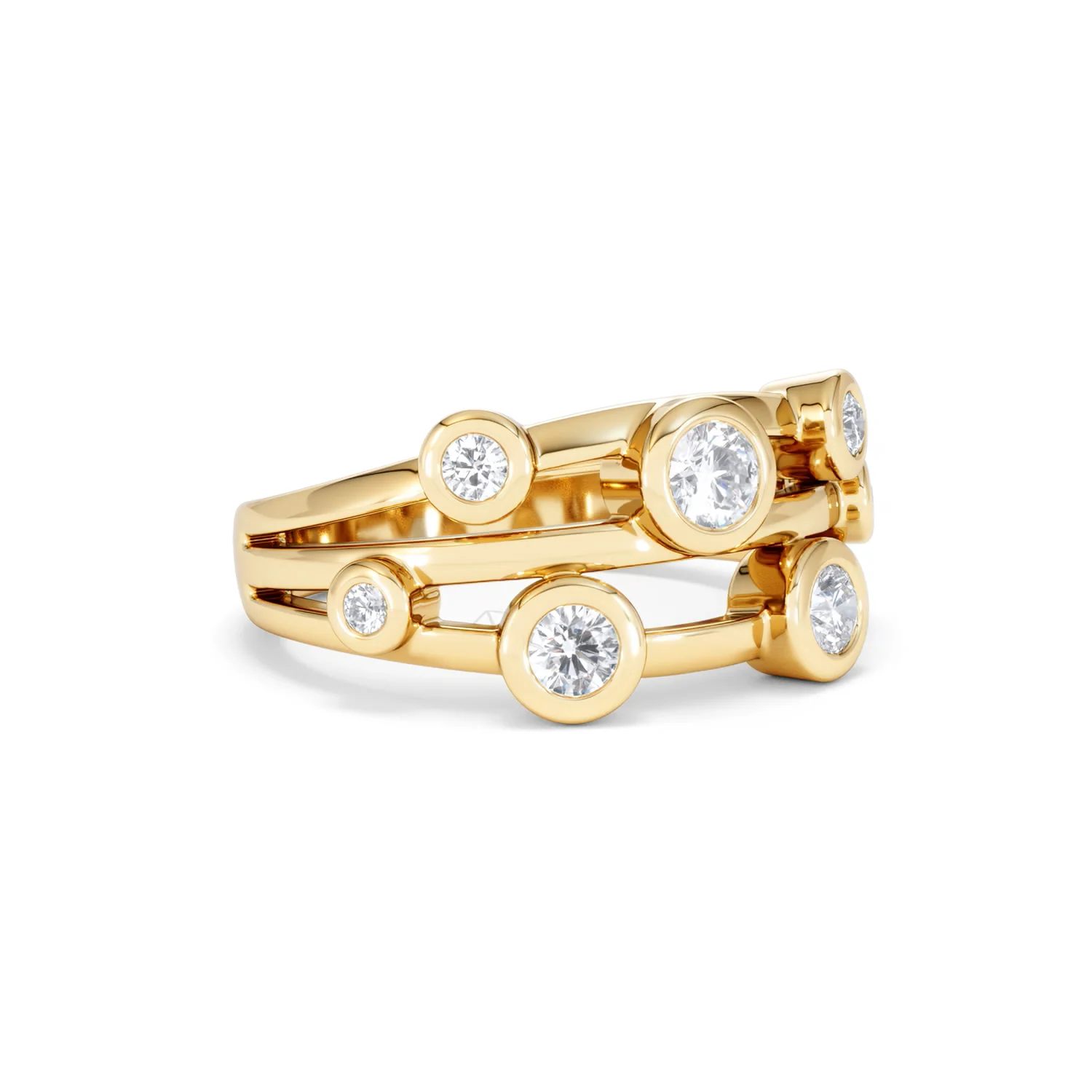 Lab Diamond Rain Drop Ring 0.50ct in 18K Gold Vermeil - Image 17