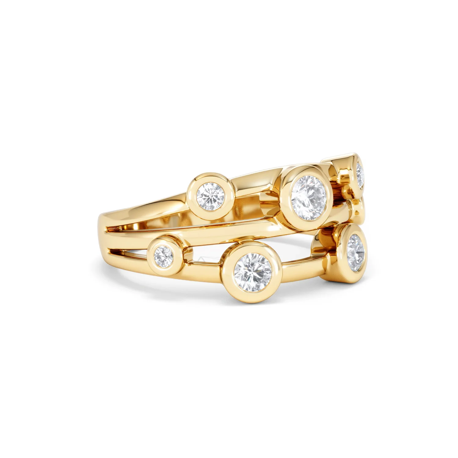 Lab Diamond Rain Drop Ring 0.50ct in 18K Gold Vermeil - Image 18