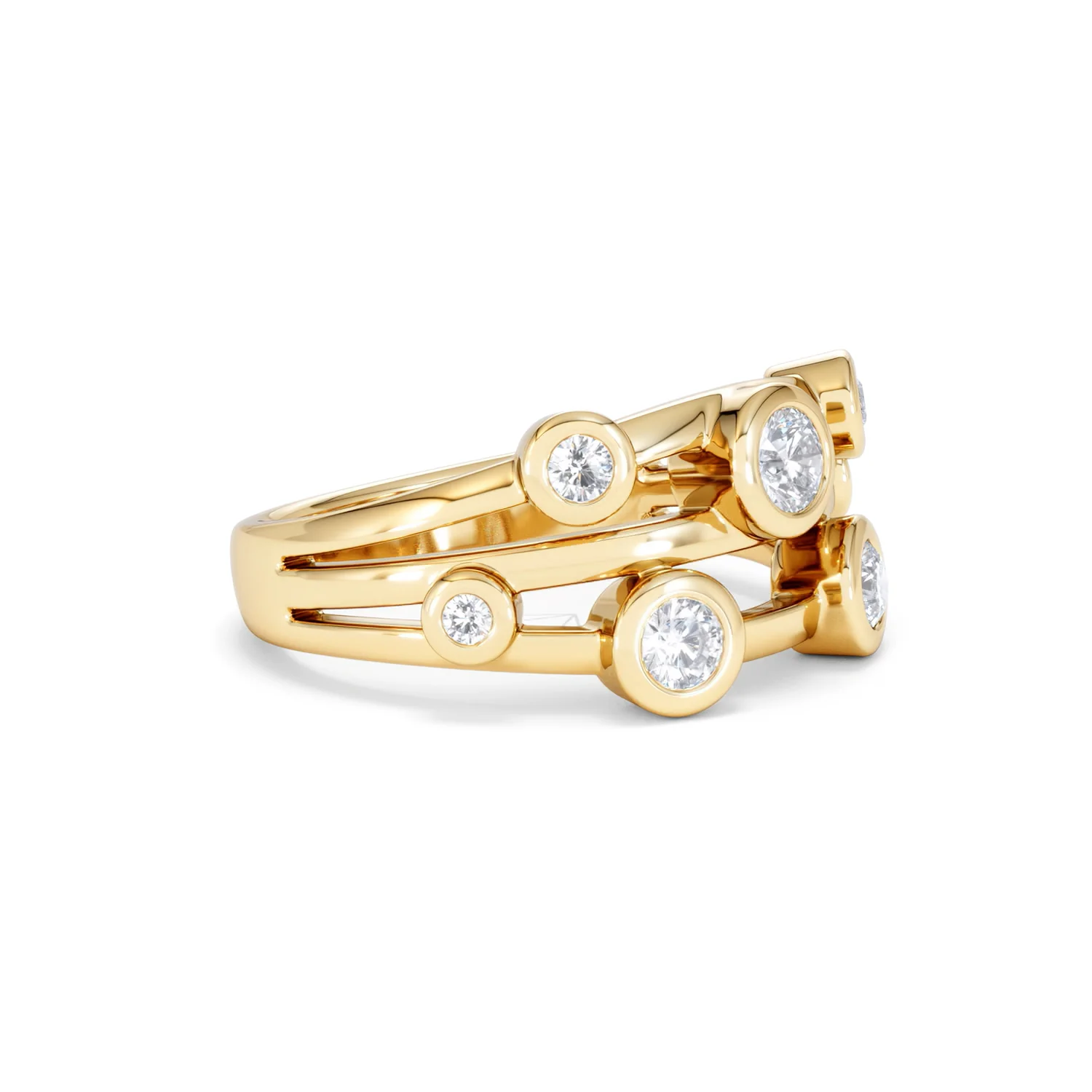 Lab Diamond Rain Drop Ring 0.50ct in 18K Gold Vermeil - Image 21