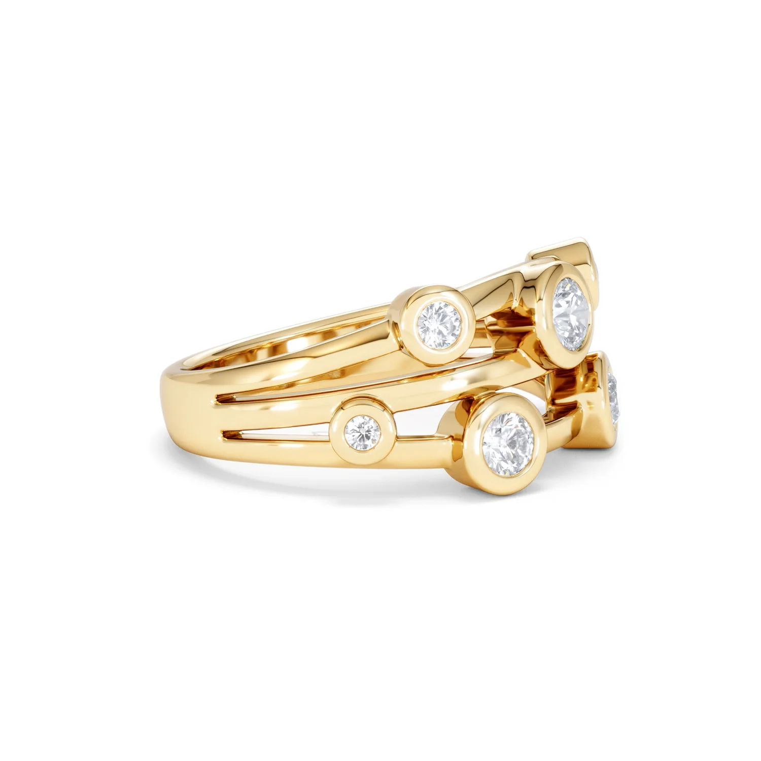 Lab Diamond Rain Drop Ring 0.50ct in 18K Gold Vermeil - Image 23