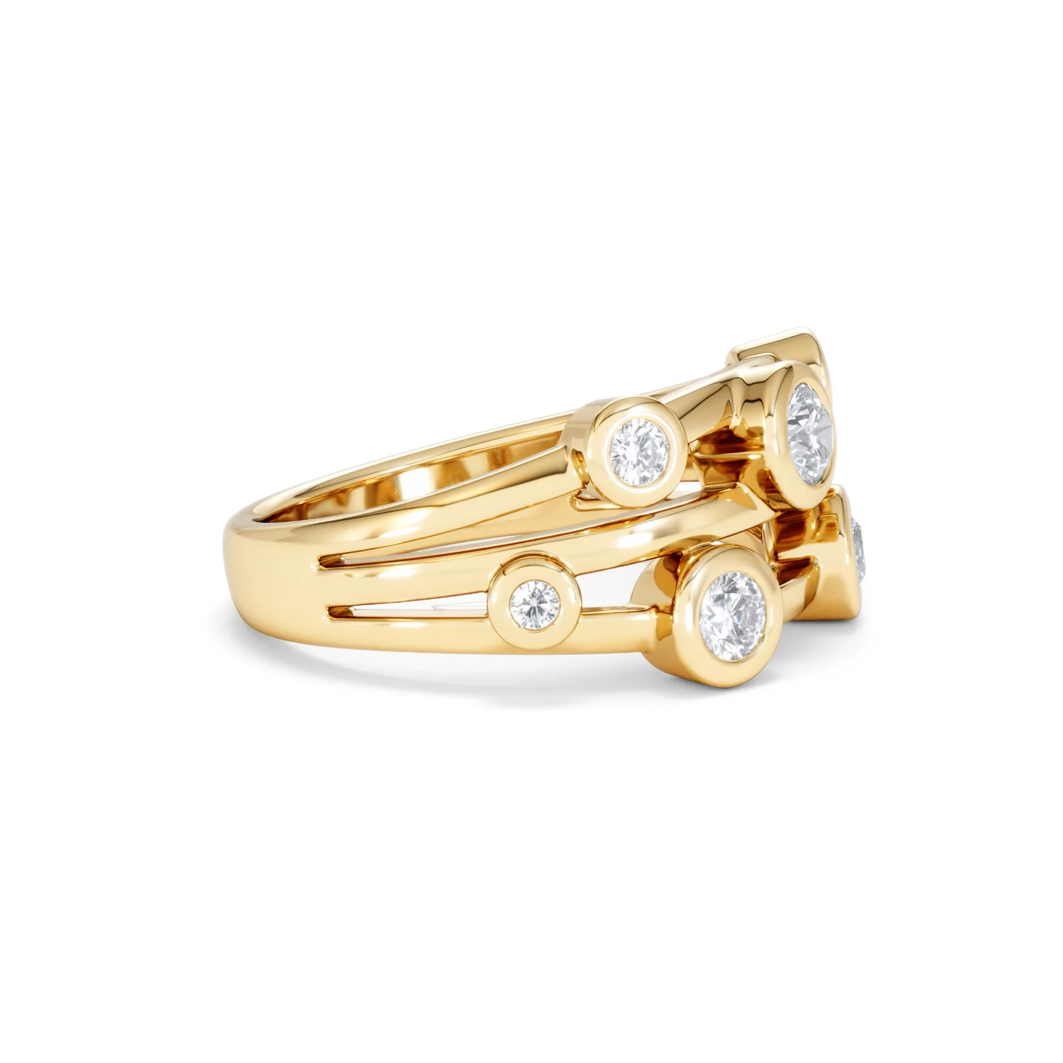 Lab Diamond Rain Drop Ring 0.50ct in 18K Gold Vermeil - Image 24