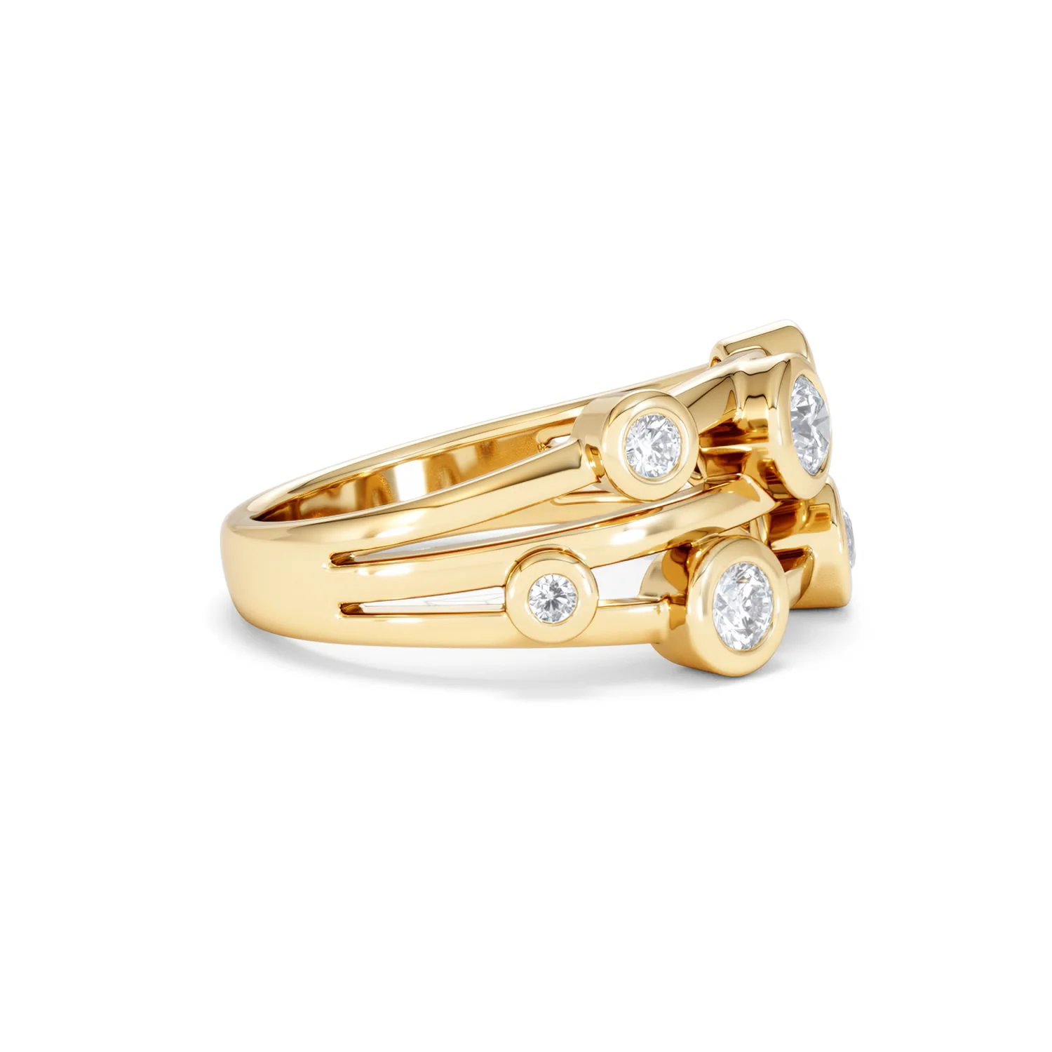 Lab Diamond Rain Drop Ring 0.50ct in 18K Gold Vermeil - Image 25