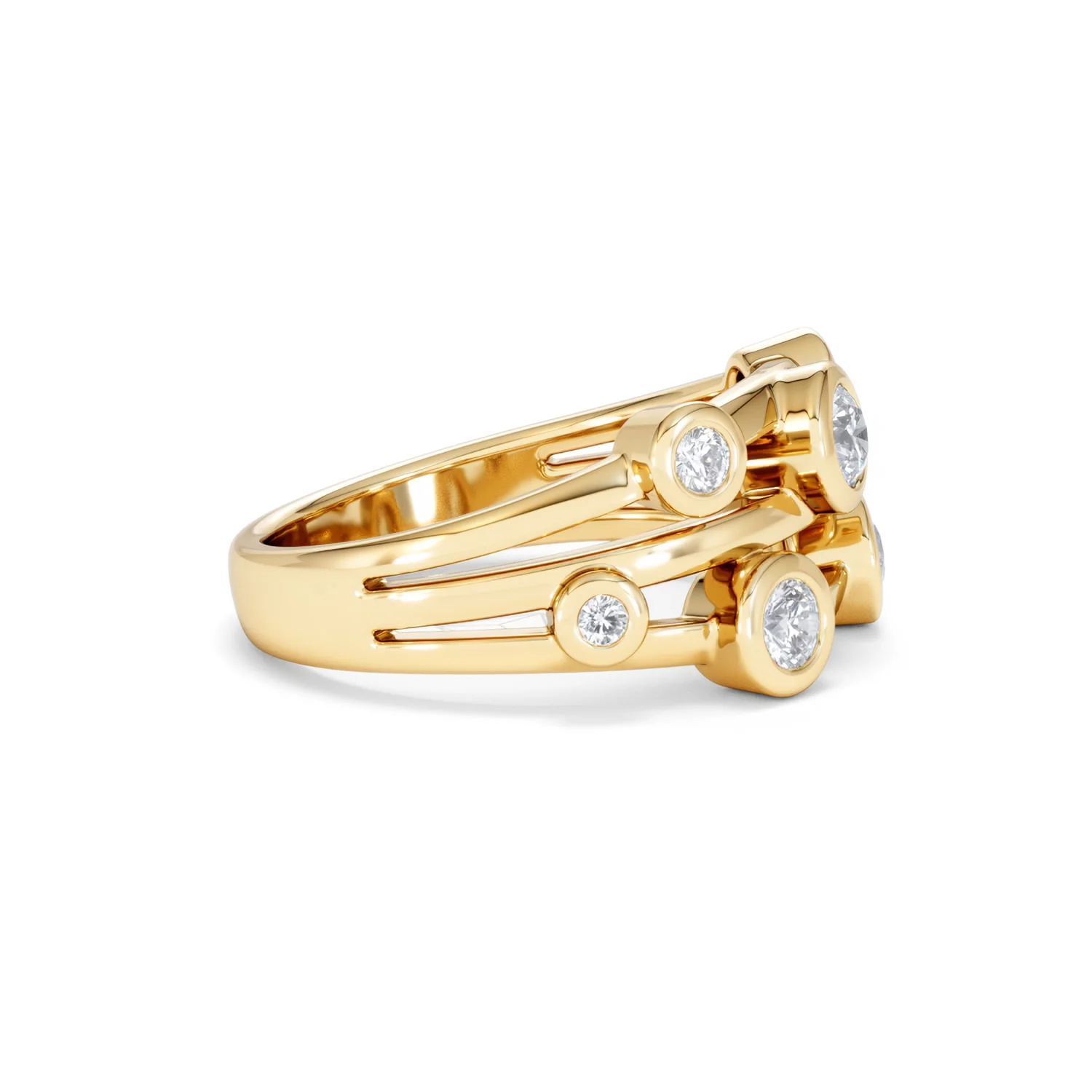 Lab Diamond Rain Drop Ring 0.50ct in 18K Gold Vermeil - Image 26