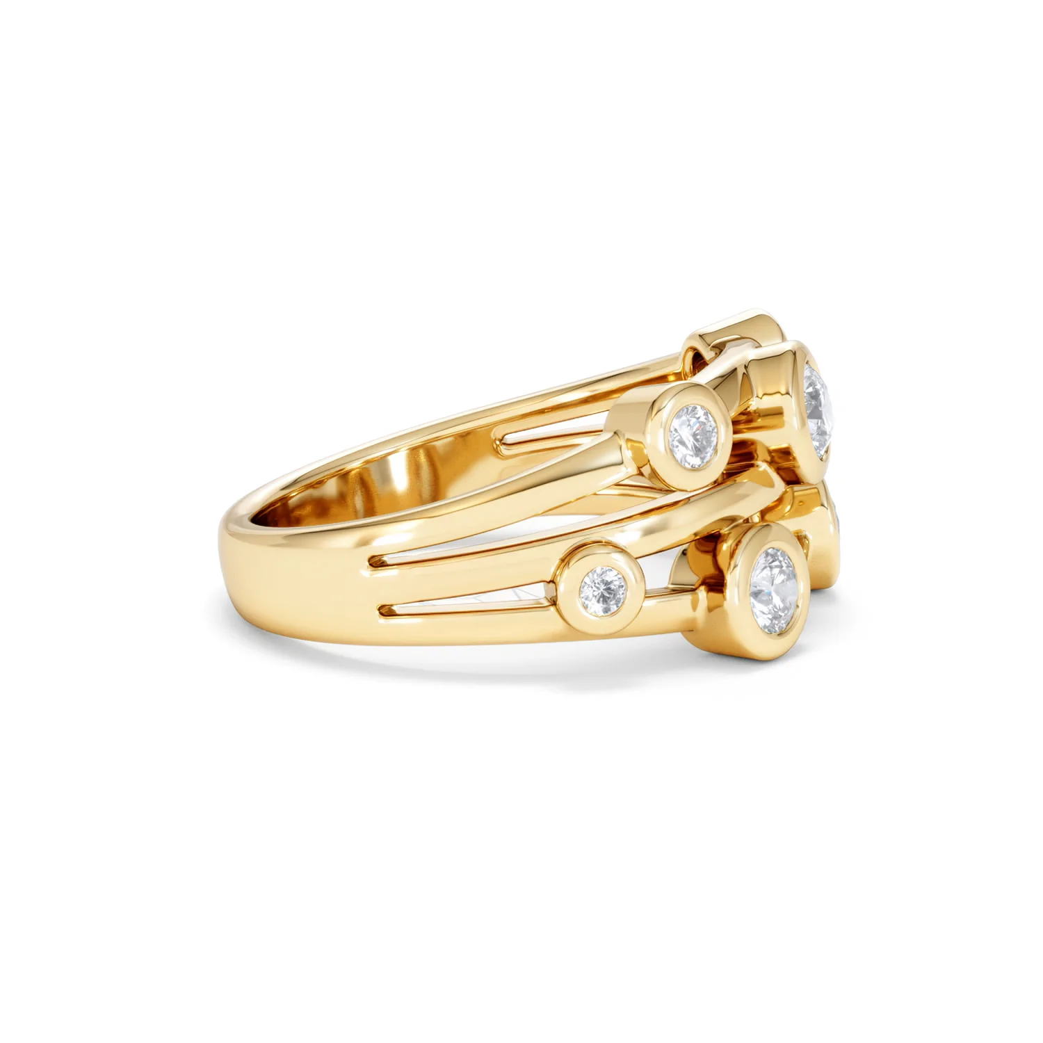 Lab Diamond Rain Drop Ring 0.50ct in 18K Gold Vermeil - Image 27