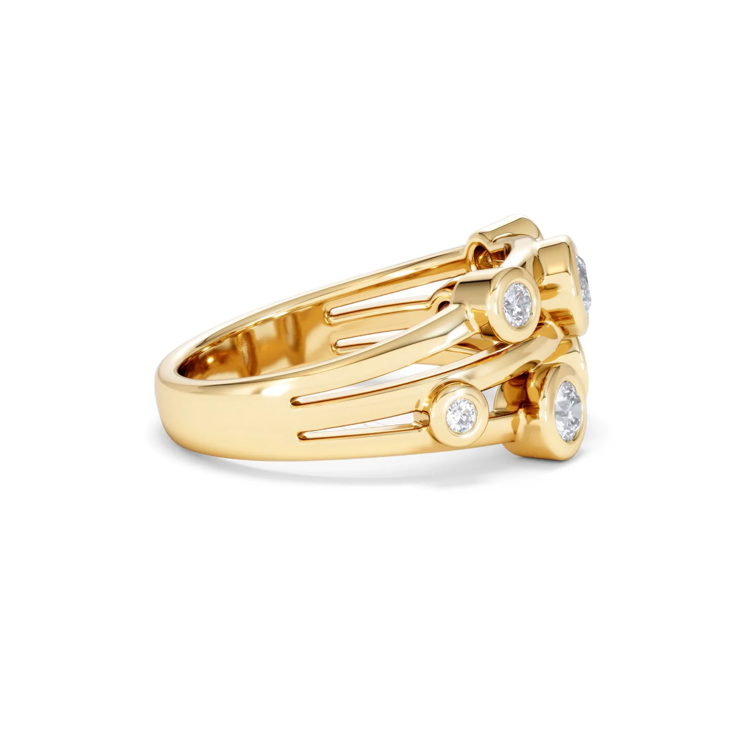 Lab Diamond Rain Drop Ring 0.50ct in 18K Gold Vermeil - Image 29