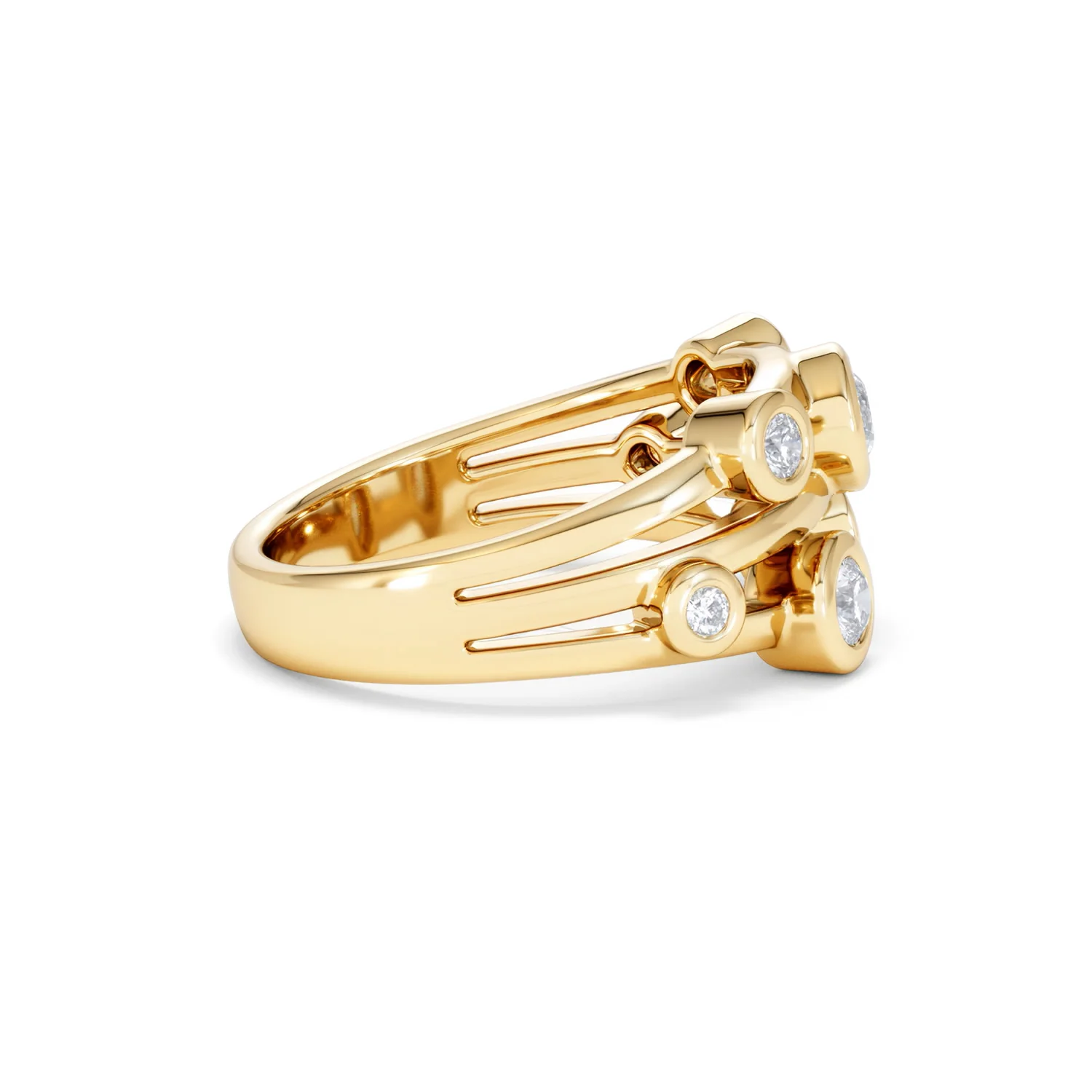Lab Diamond Rain Drop Ring 0.50ct in 18K Gold Vermeil - Image 30