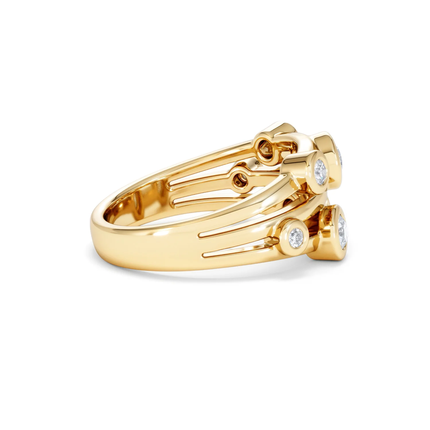 Lab Diamond Rain Drop Ring 0.50ct in 18K Gold Vermeil - Image 32