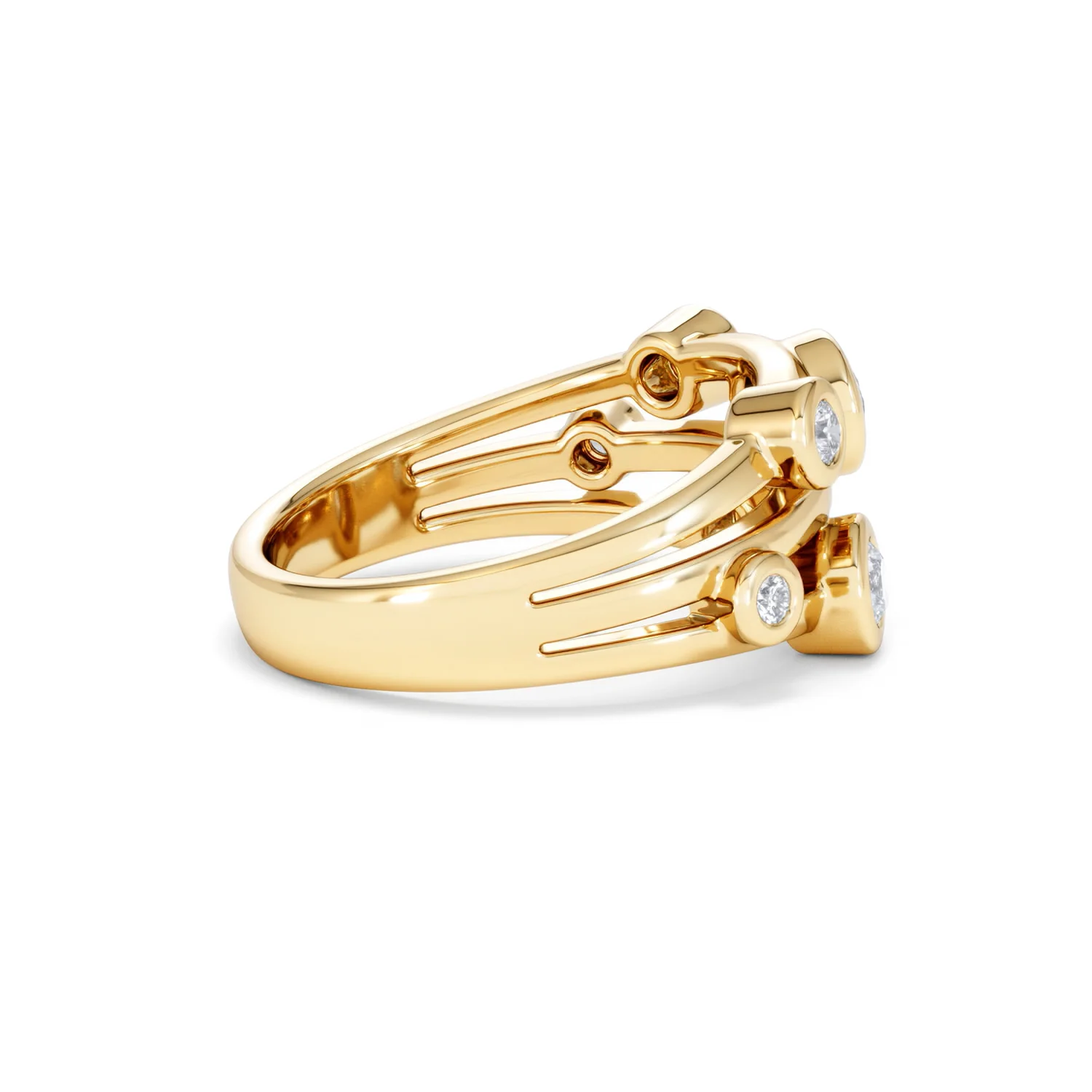 Lab Diamond Rain Drop Ring 0.50ct in 18K Gold Vermeil - Image 33