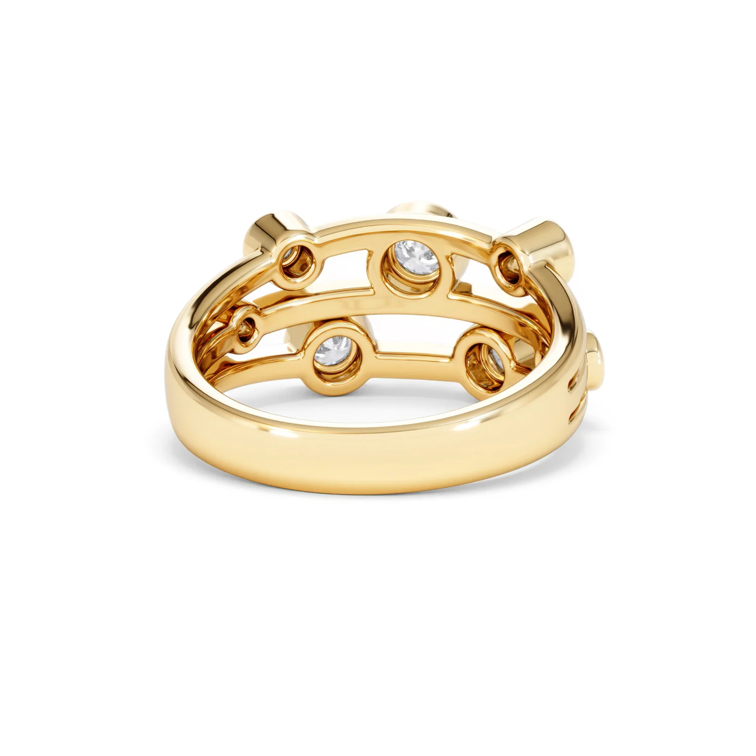 Lab Diamond Rain Drop Ring 0.50ct in 18K Gold Vermeil - Image 47